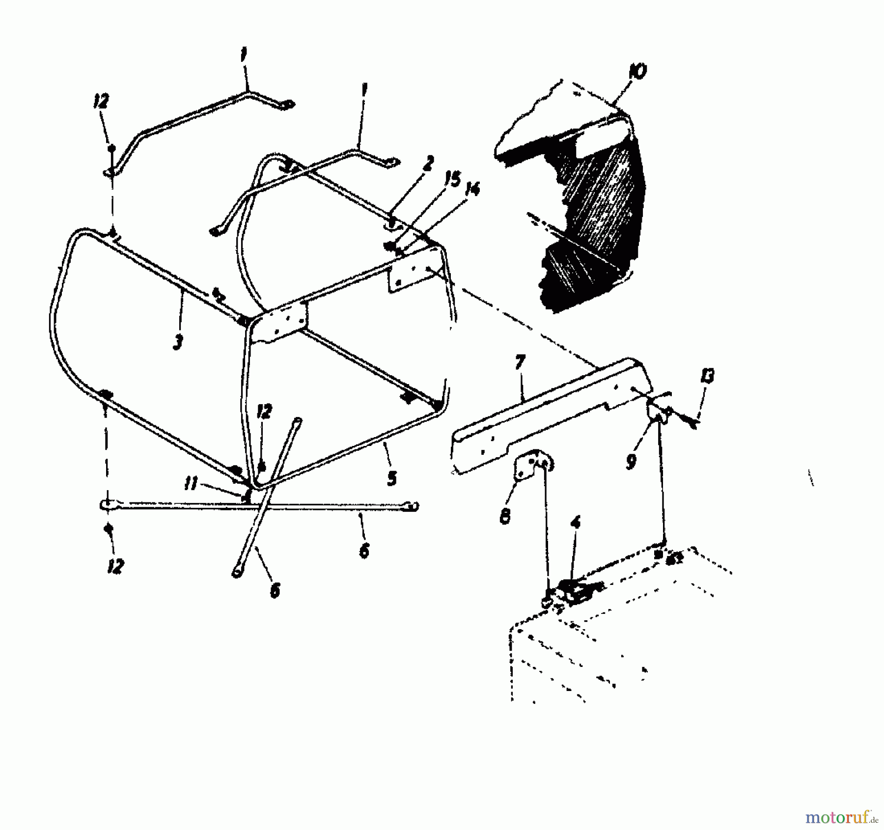 Columbia Lawn tractors RD 11/660 139-5240 (1989) Grass box