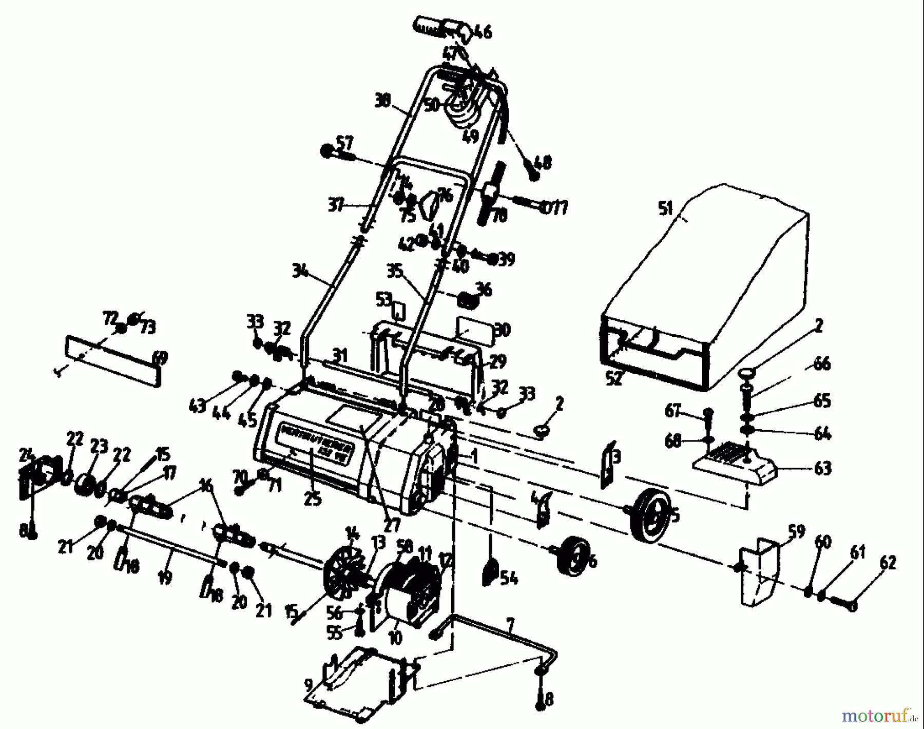  Golf Electric verticutter 132 VE 02846.03  (1989) Basic machine