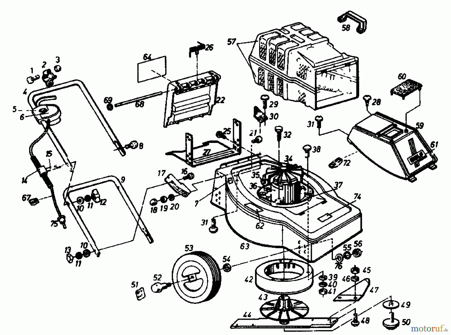  Golf Electric mower 345 HE 02841.01  (1989) Basic machine