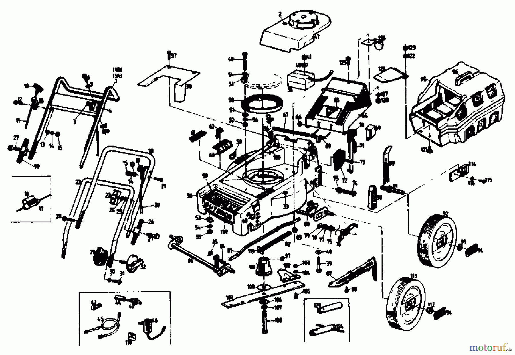 Gutbrod Petrol mower HB 40 LBS 02896.05 (1989) Basic machine