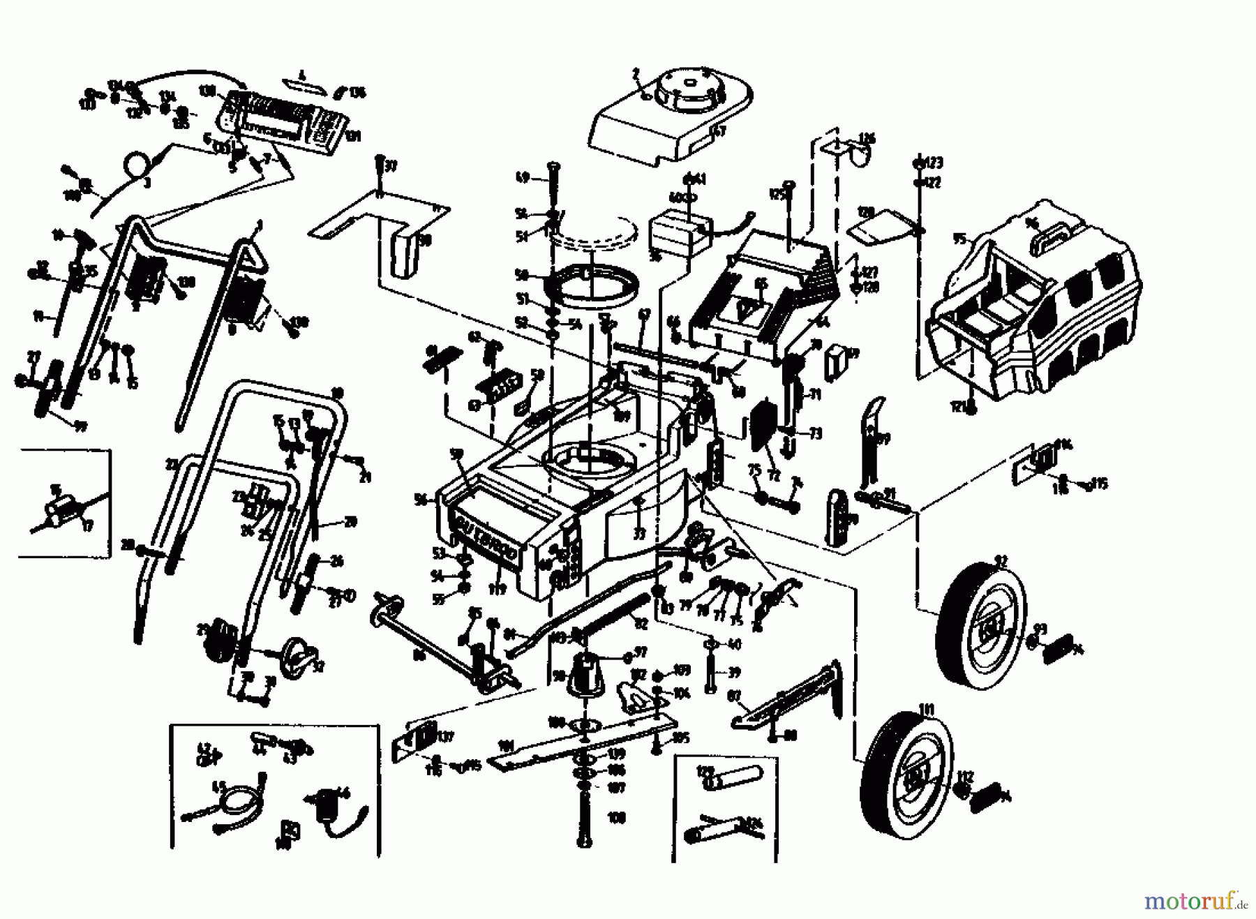 Gutbrod Petrol mower HB 40 LBS 02896.05 (1990) Basic machine