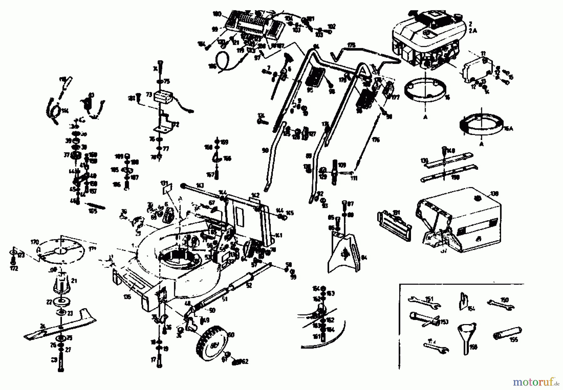  Gutbrod Petrol mower self propelled MH 454 R 04006.04  (1991) Basic machine