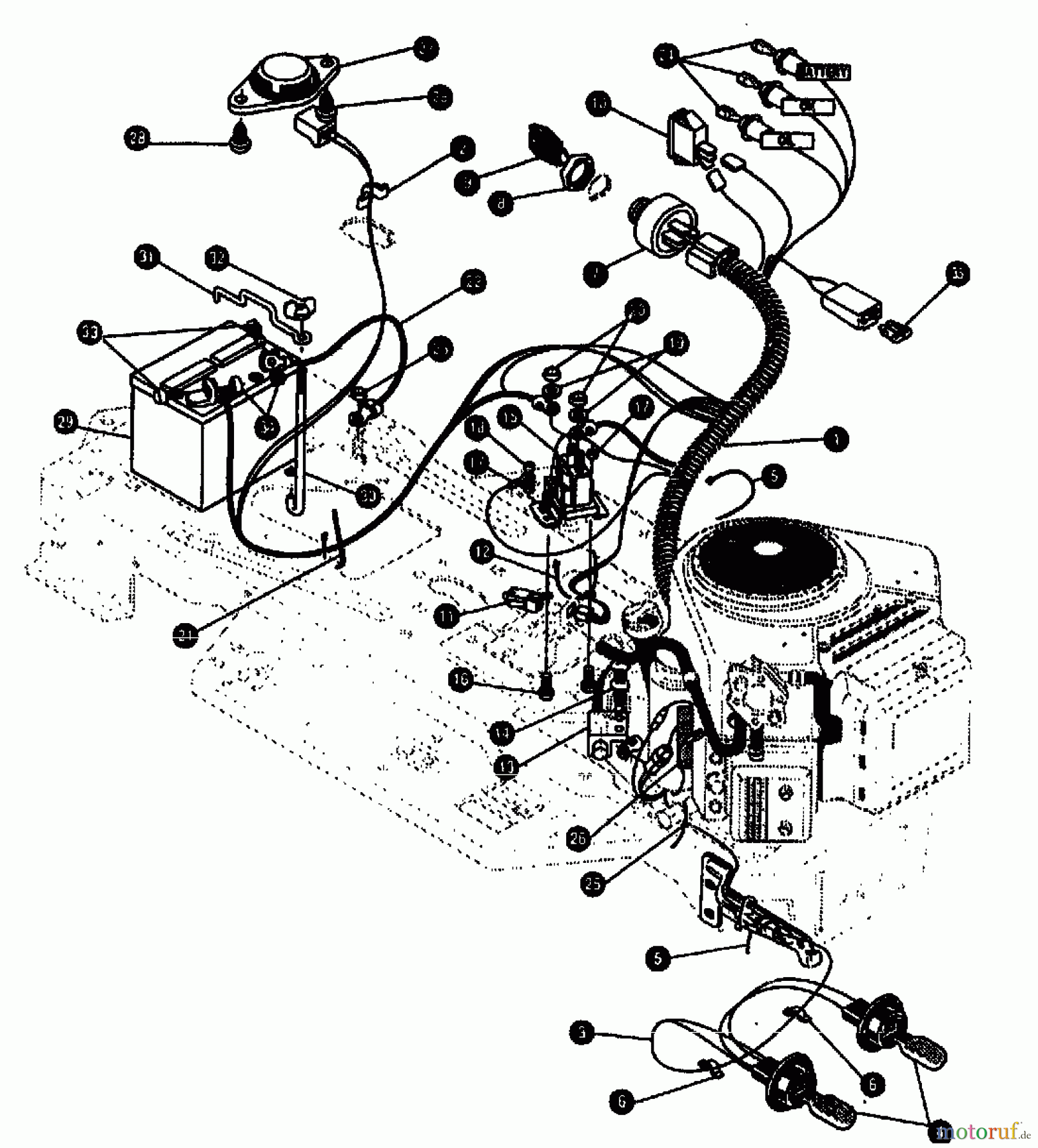  Gutbrod Lawn tractors RSB 110-16 H 00097.02  (1994) Electric parts