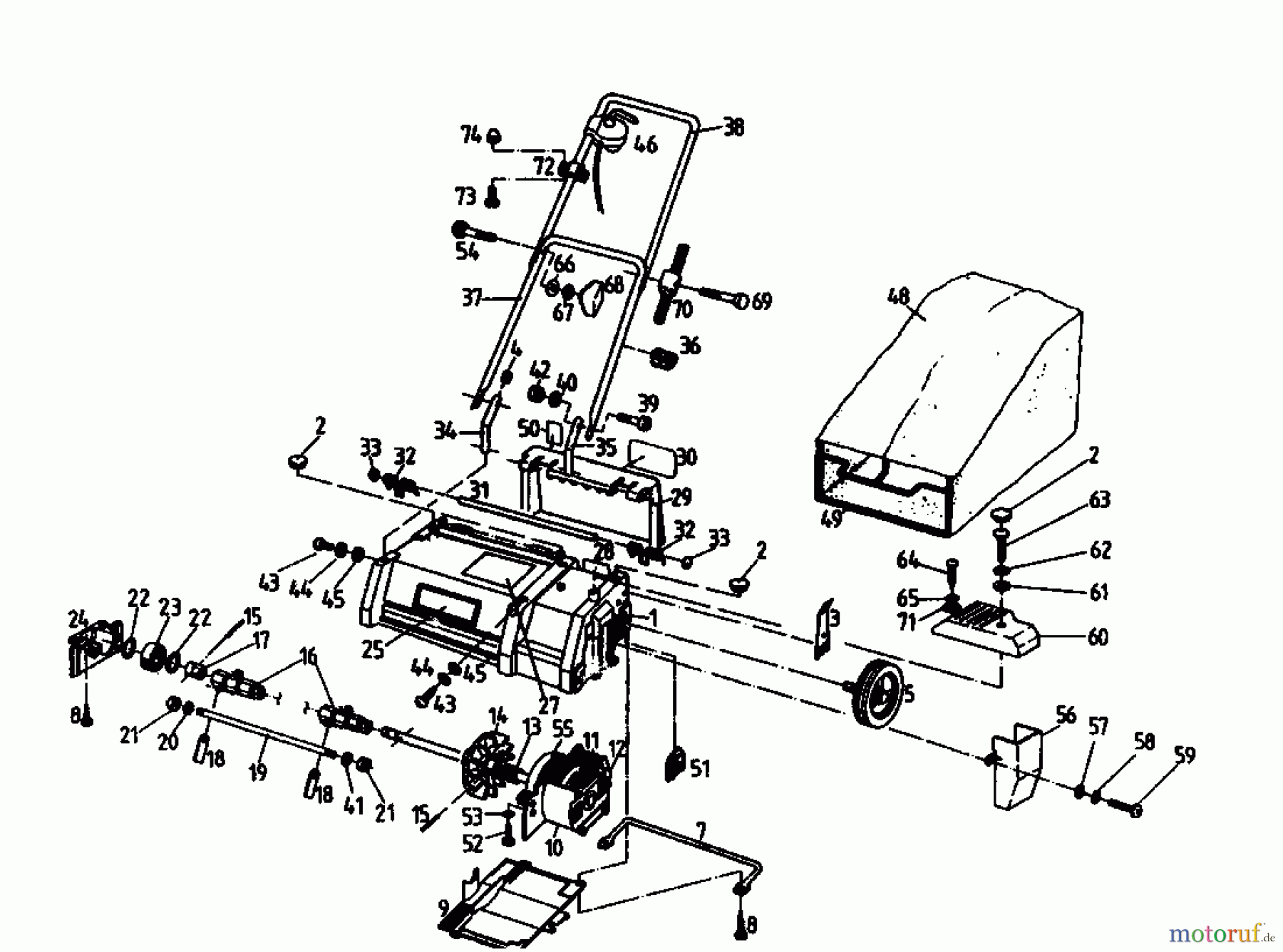 Golf Electric verticutter 133 VE 02826.04 (1994) Basic machine