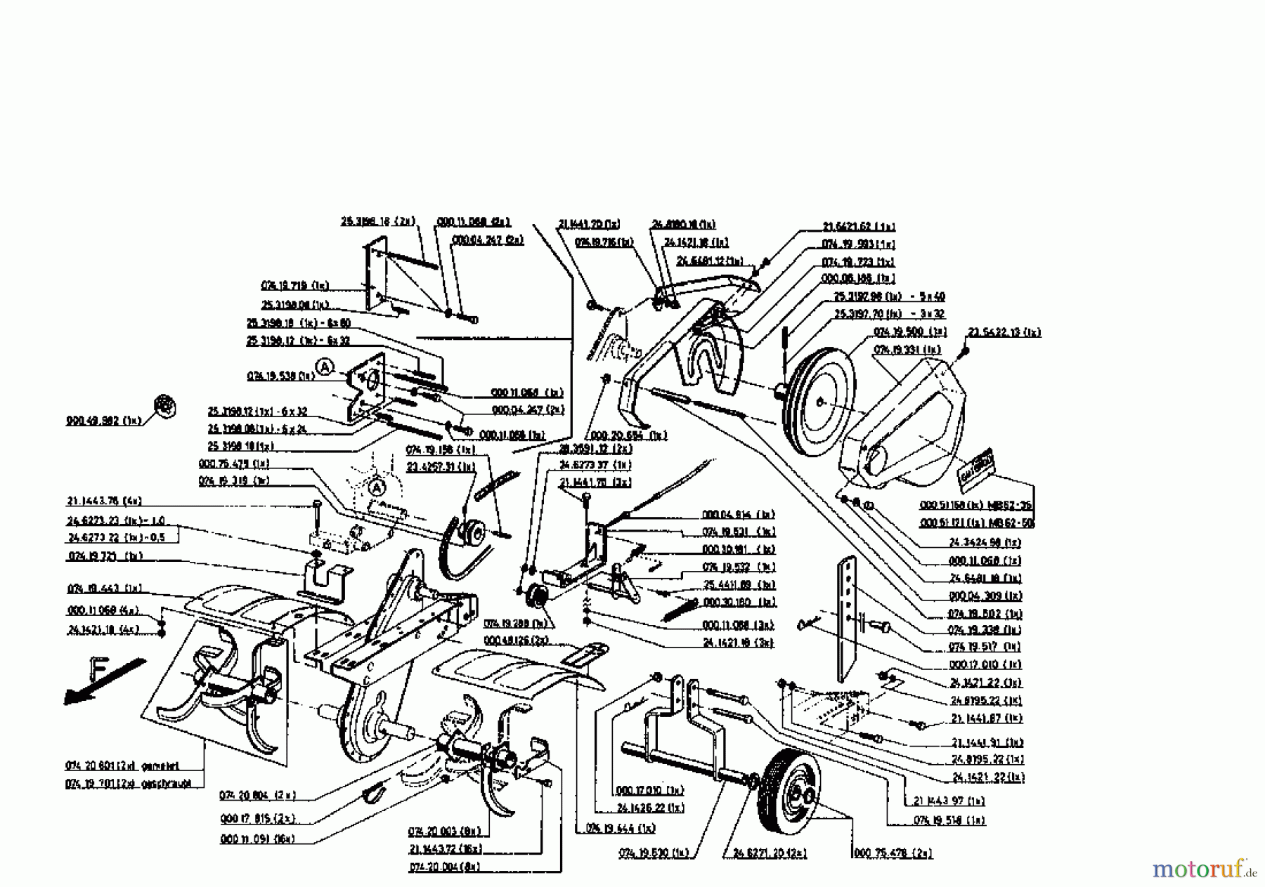  Gutbrod Tillers MB 62-35 07518.01  (1995) Basic machine