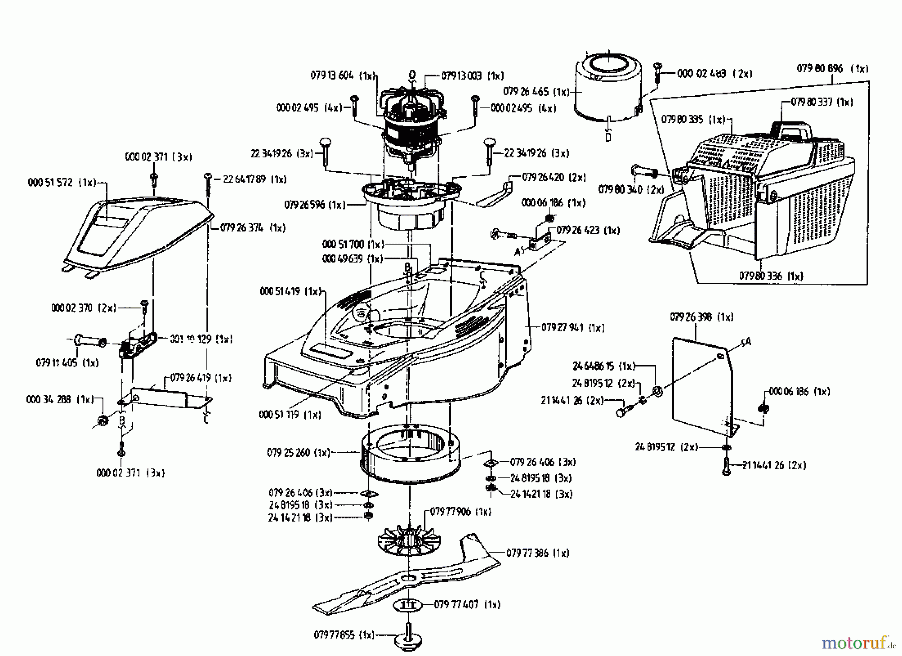  Gutbrod Electric mower HE 48 L 02817.03  (1995) Basic machine