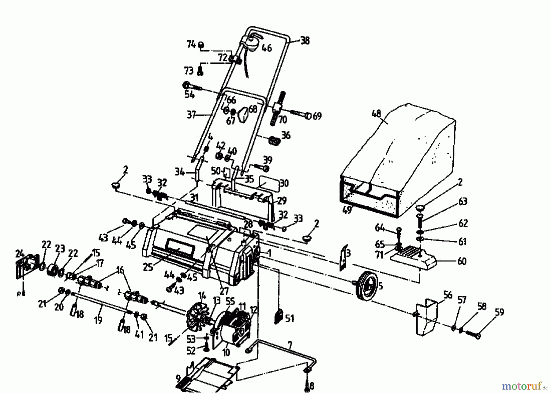  Golf Electric verticutter 133 VE 02826.04  (1995) Basic machine