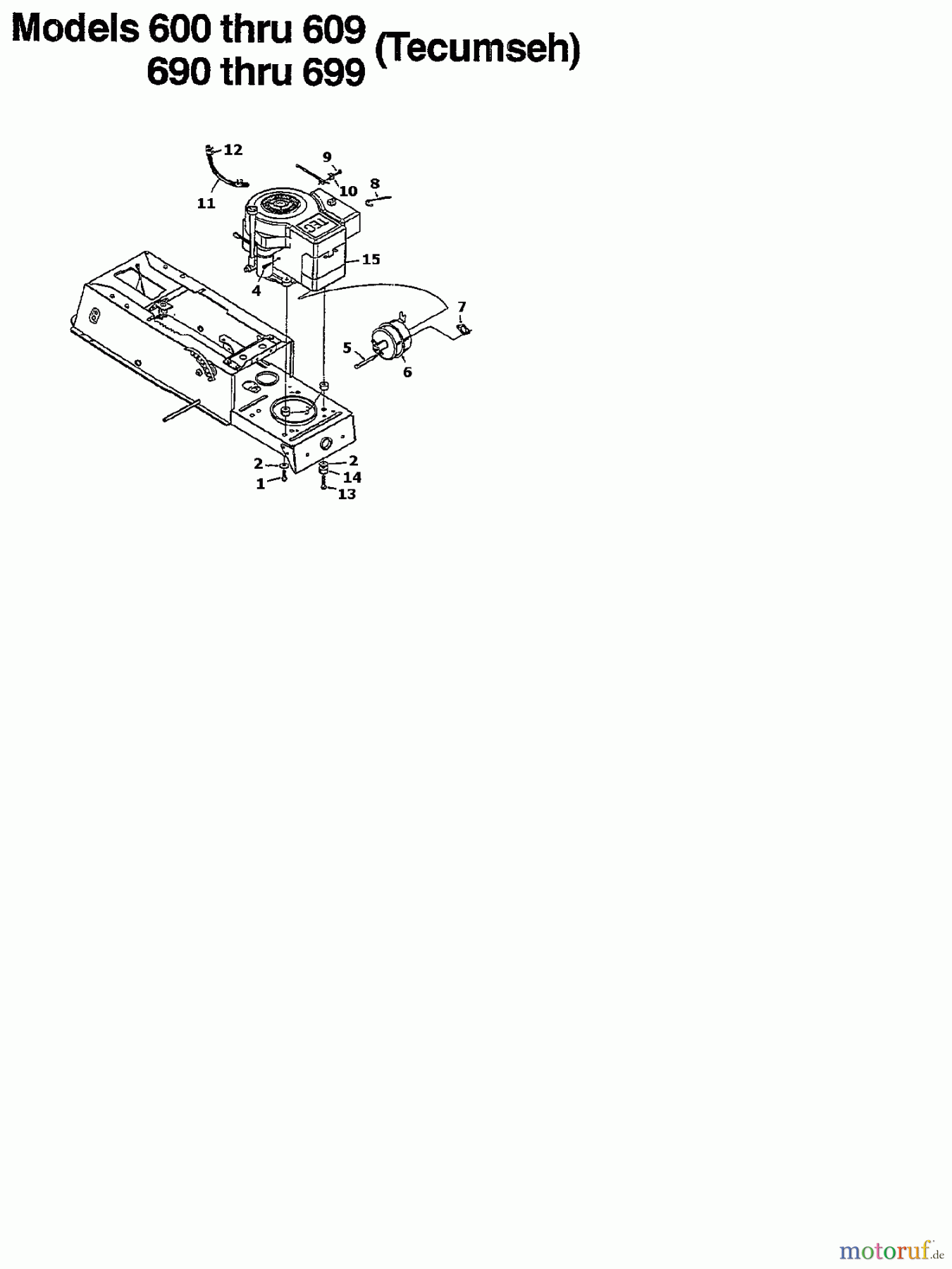  MTD Lawn tractors H 165 135T695G678  (1995) Engine accessories