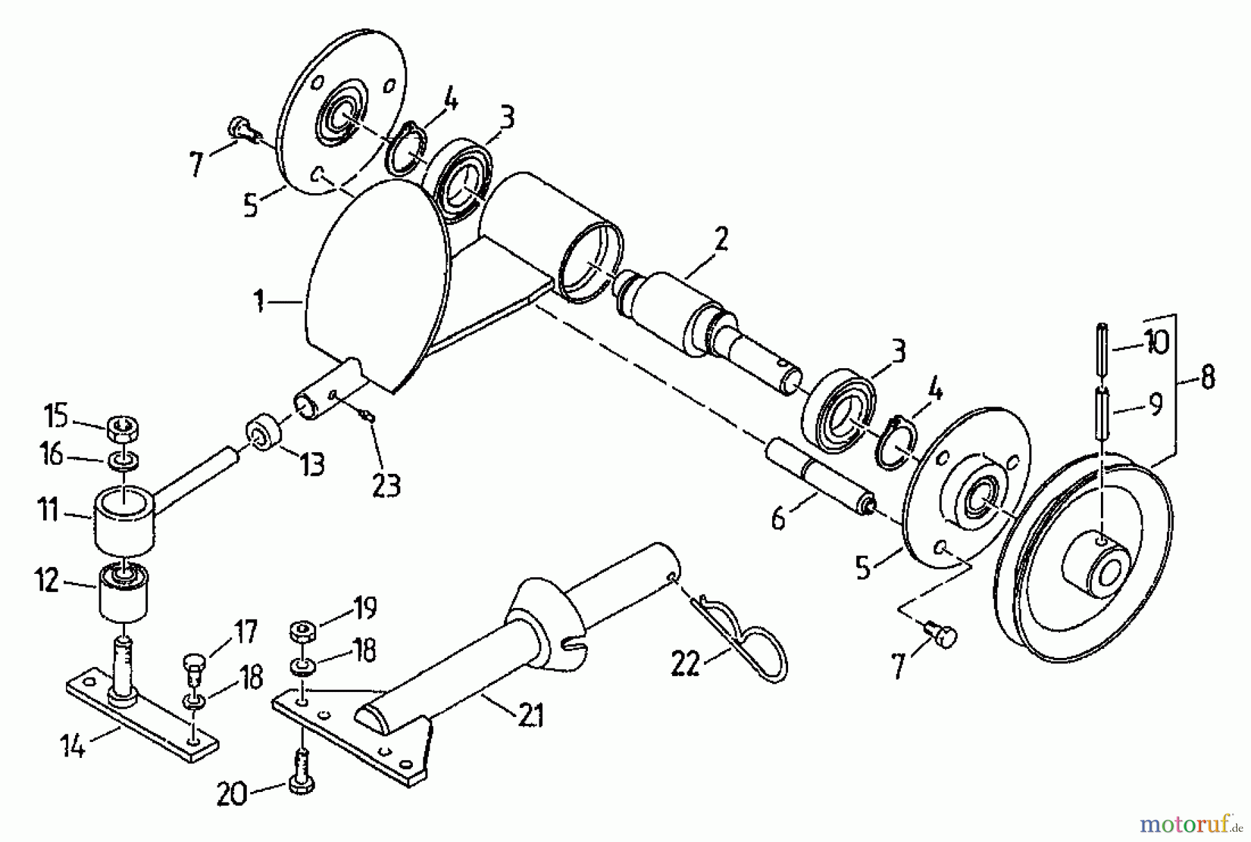  Gutbrod Cutter bar mower BM 91 07517.04  (1996) Cutting drive