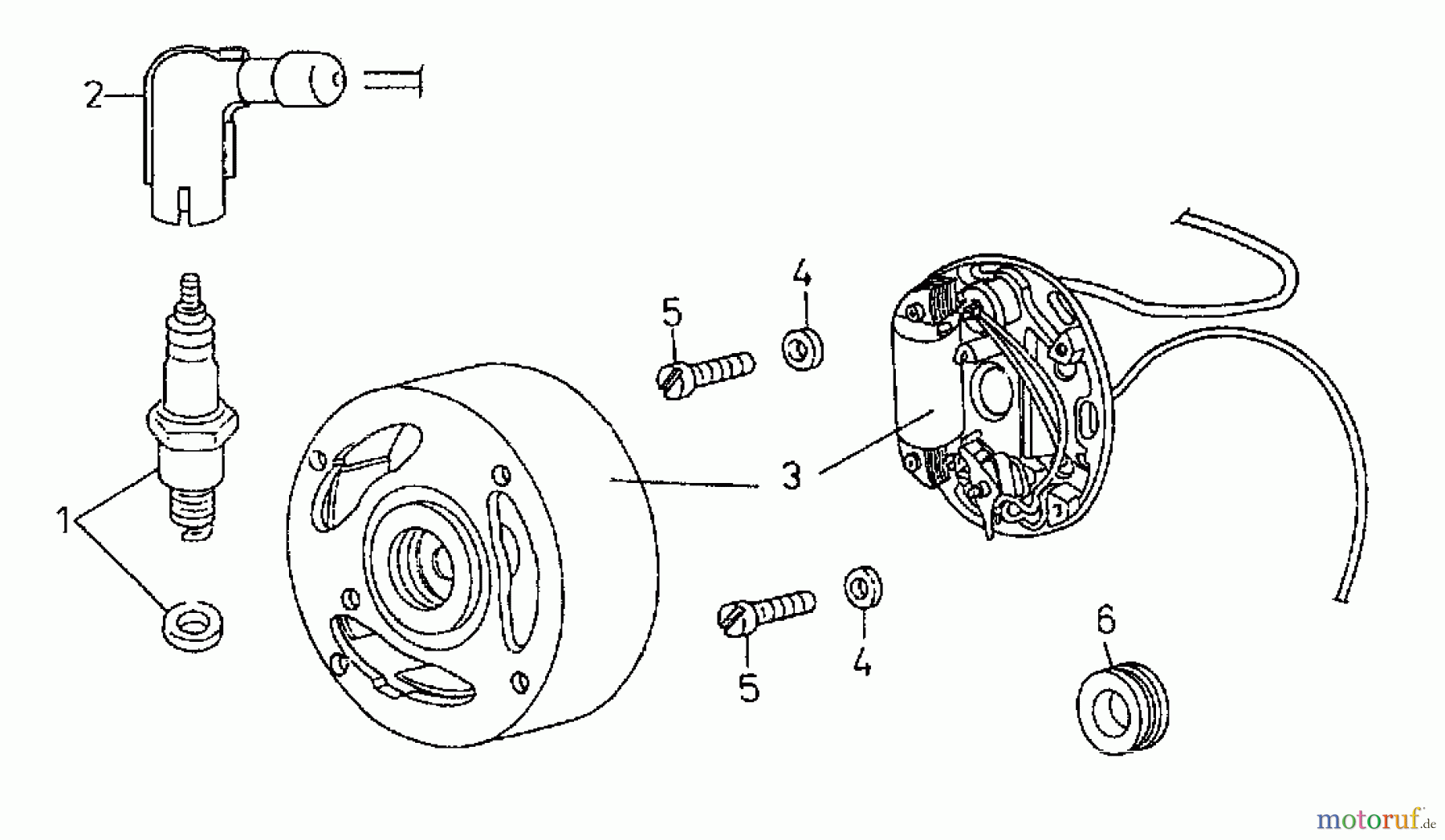  Gutbrod Cutter bar mower BM 100-2/G 07508.06  (1996) Flywheel, Ignition