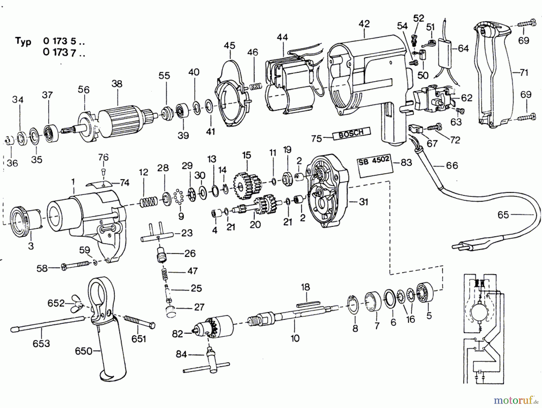  Bosch Werkzeug Schlagbohrmaschine ---- Seite 1