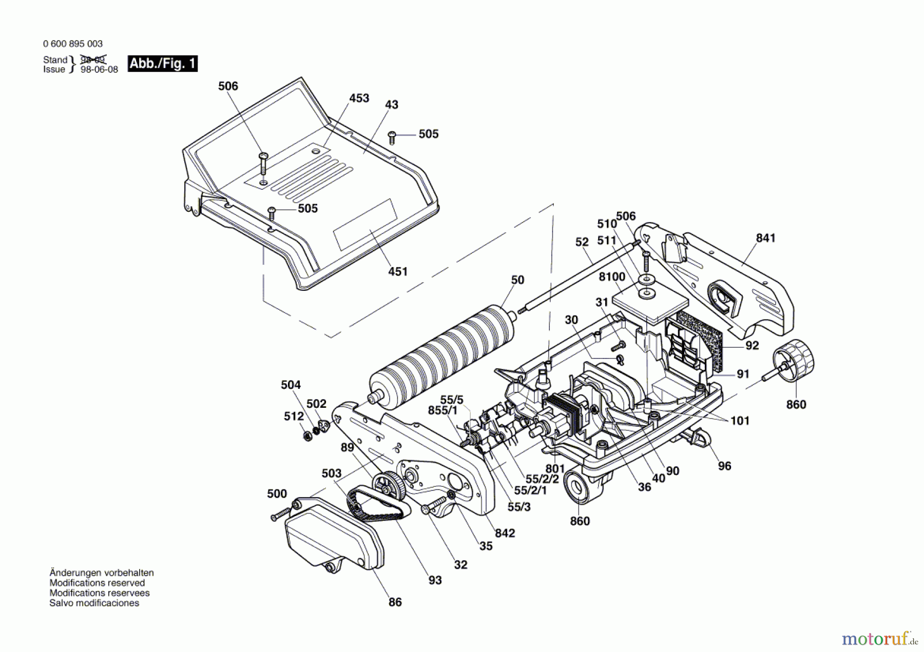 Bosch Gartengeräte Rasenmäher AMR 30 Seite 1