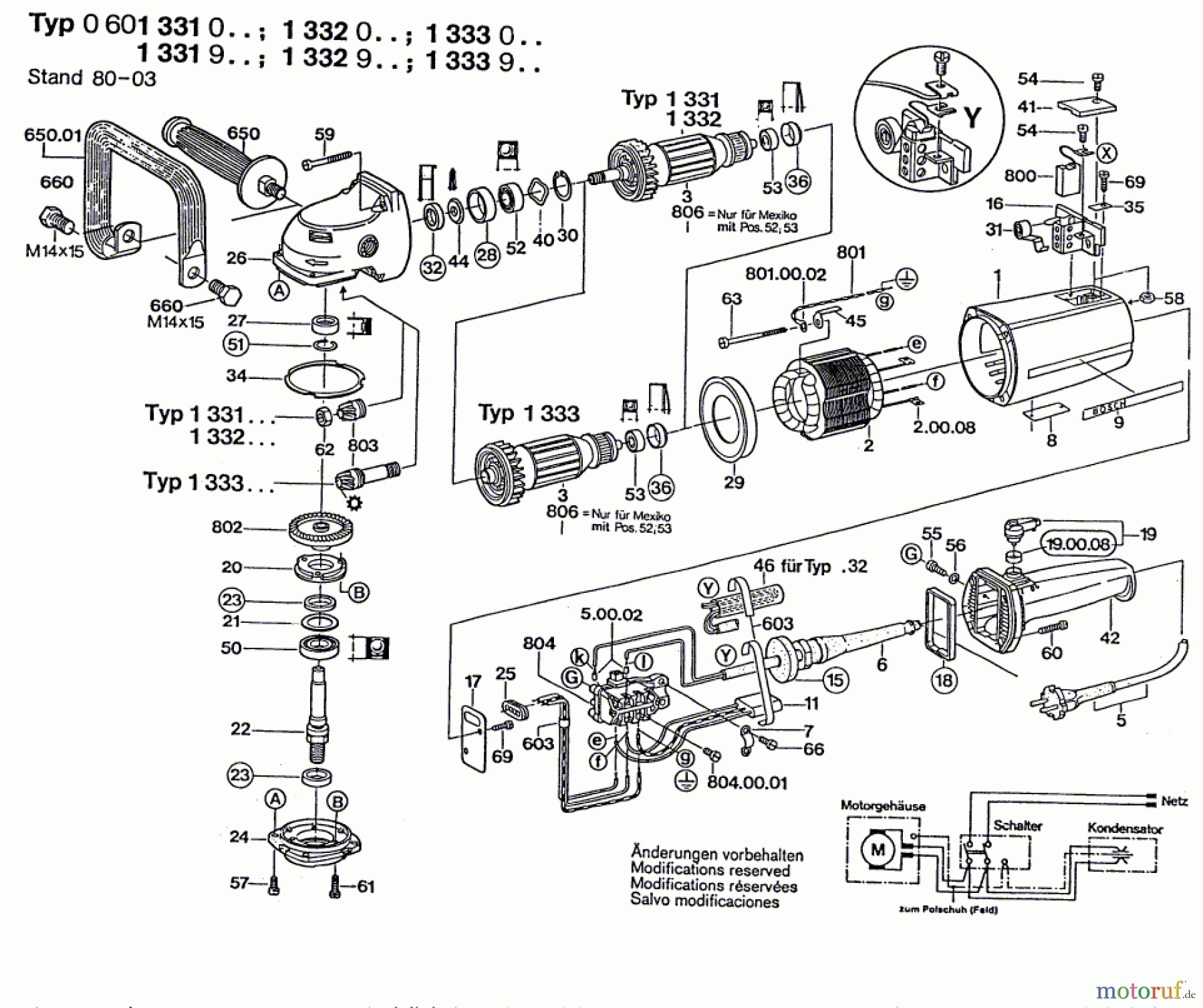  Bosch Werkzeug Winkelschleifer ---- Seite 1