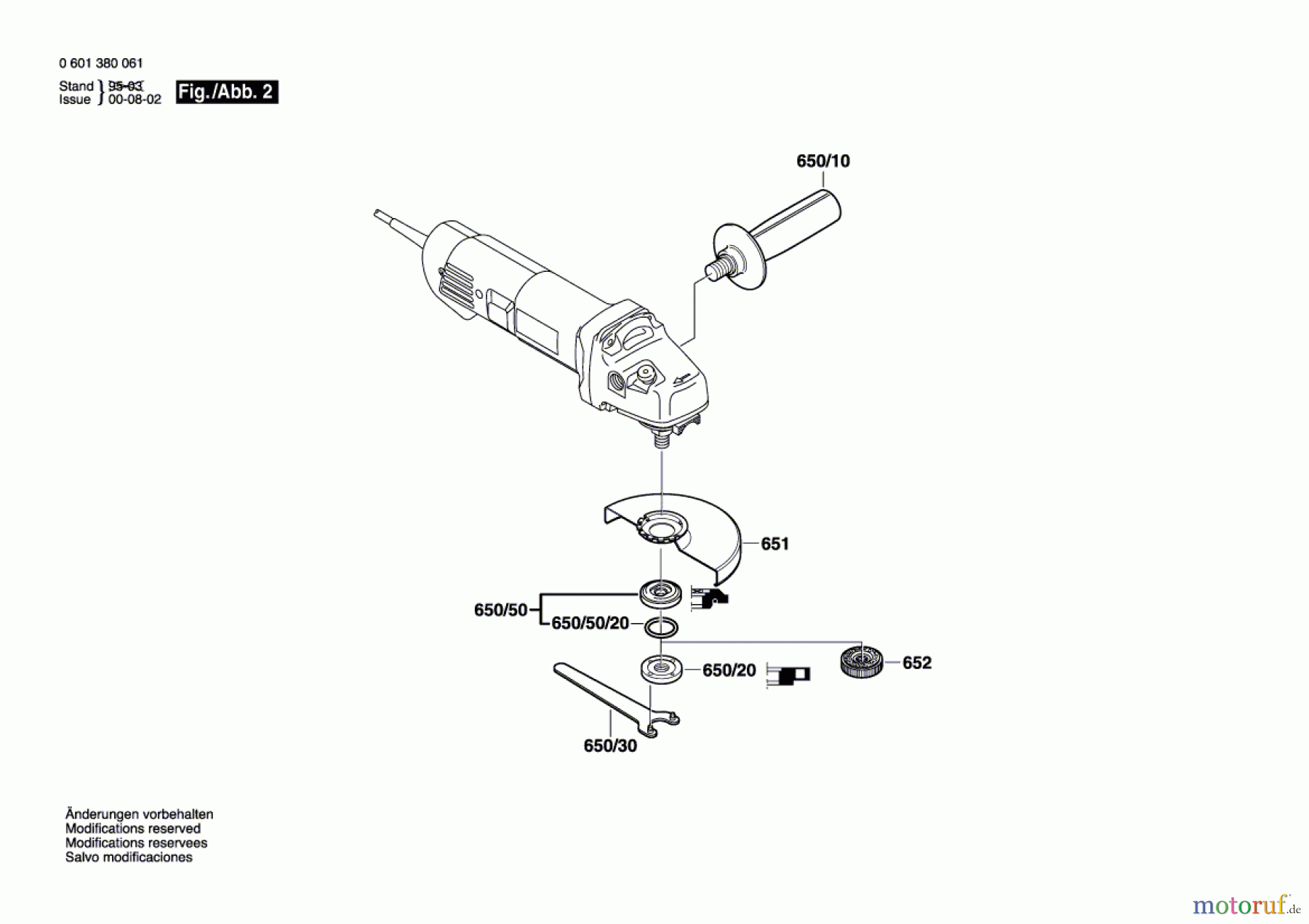  Bosch Werkzeug Winkelschleifer BWS 7-115 Seite 2