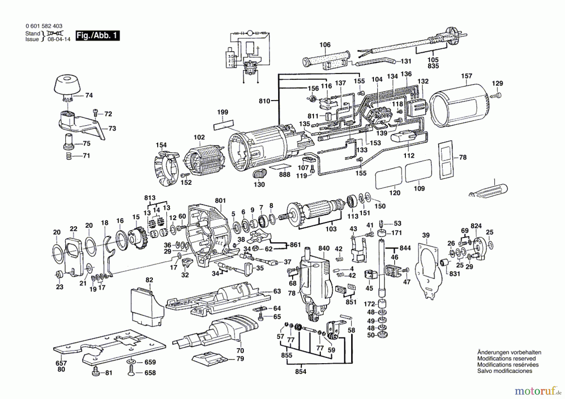  Bosch Werkzeug Pendelstichsäge GST 60 PAE Seite 1