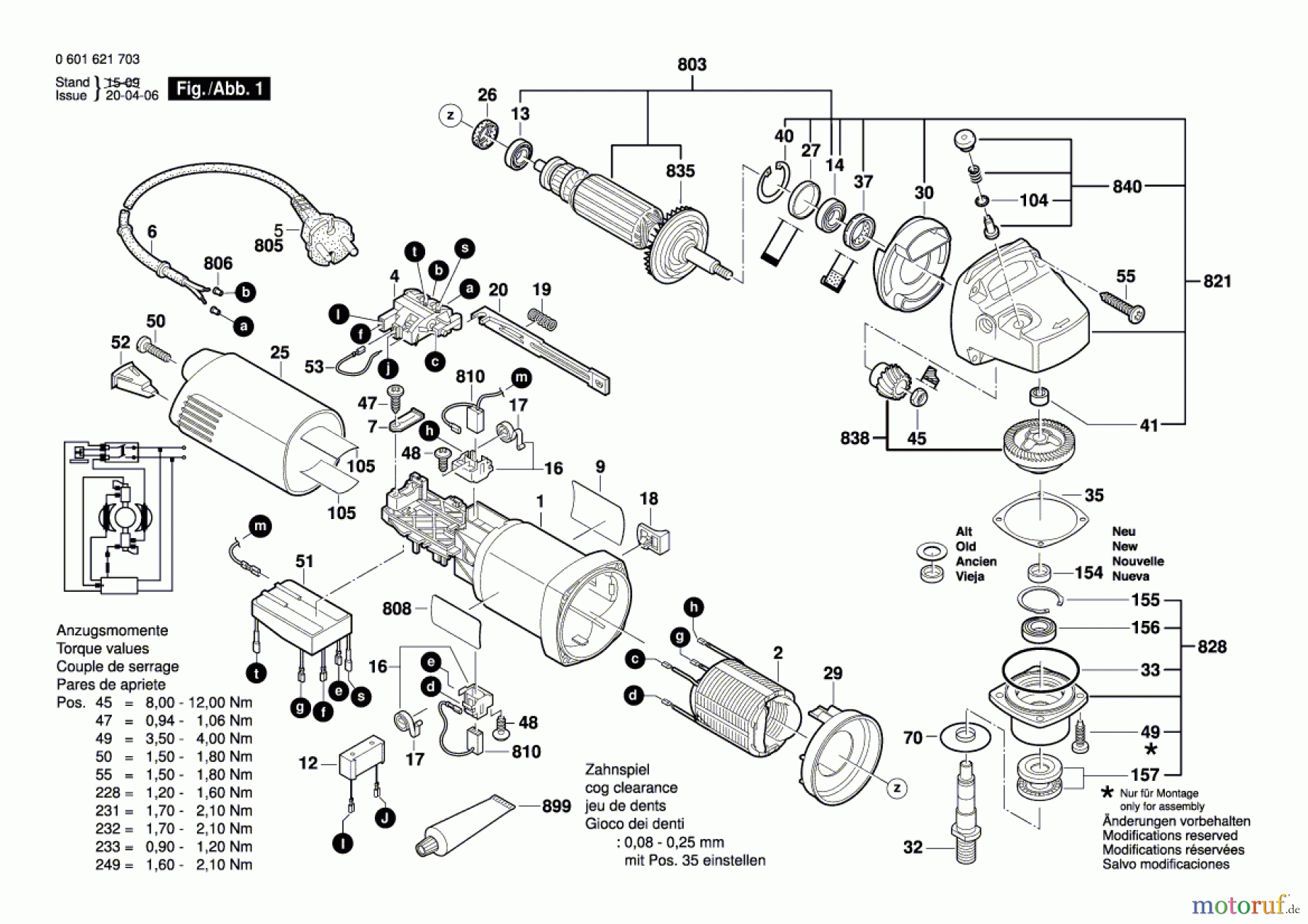 Bosch Werkzeug Mauernutfräse GNF 35 CA Seite 1