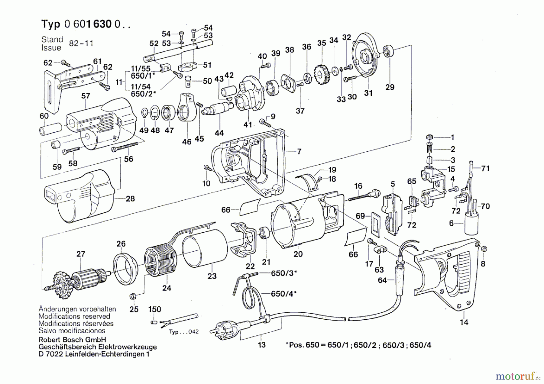  Bosch Werkzeug Säbelsäge ---- Seite 1