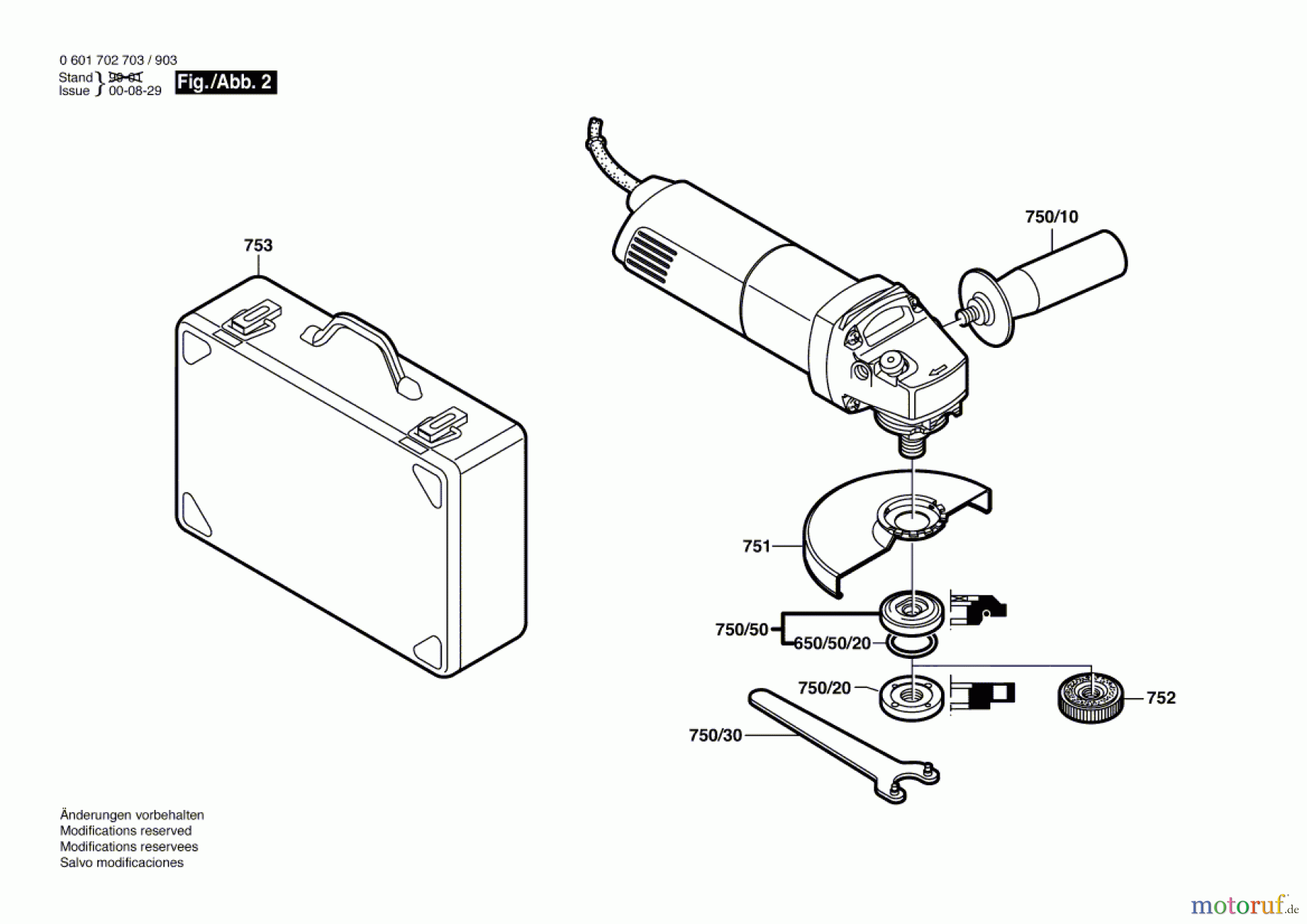  Bosch Werkzeug Winkelschleifer GWS 1000 Seite 2