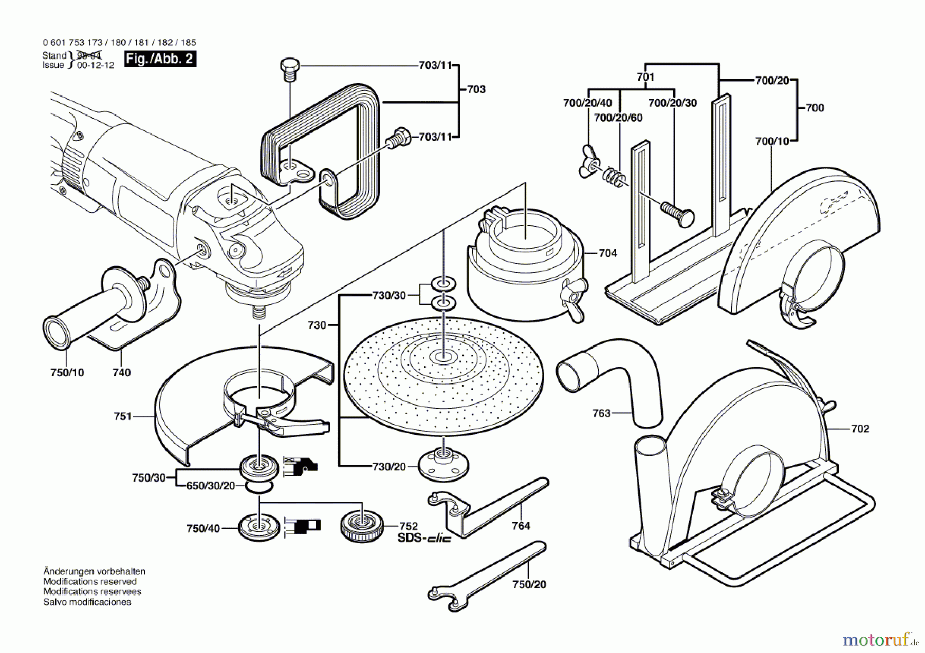  Bosch Werkzeug Winkelschleifer GWS 23-180 + SDS Seite 2