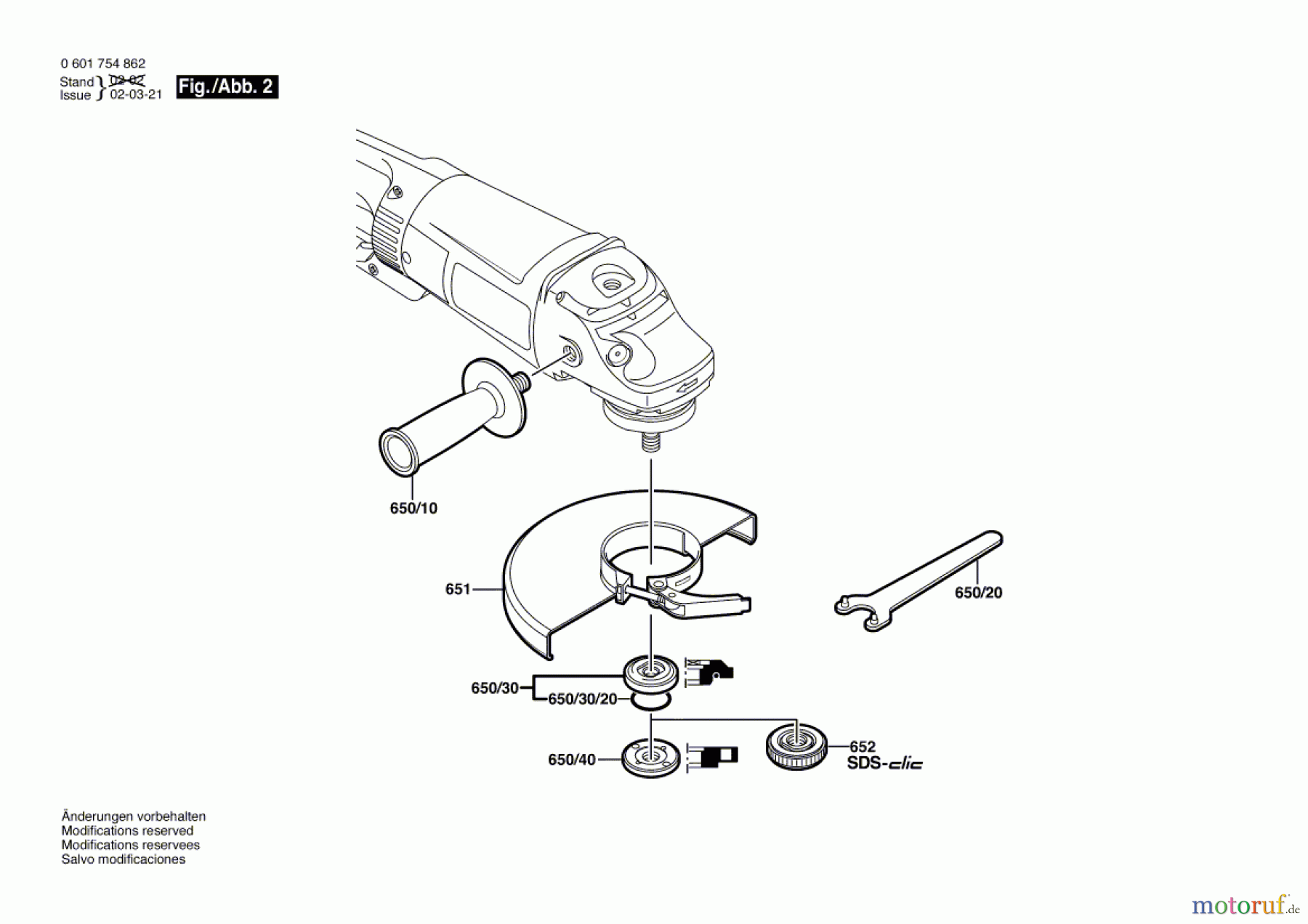  Bosch Werkzeug Winkelschleifer WKS 23-230 JS Seite 2