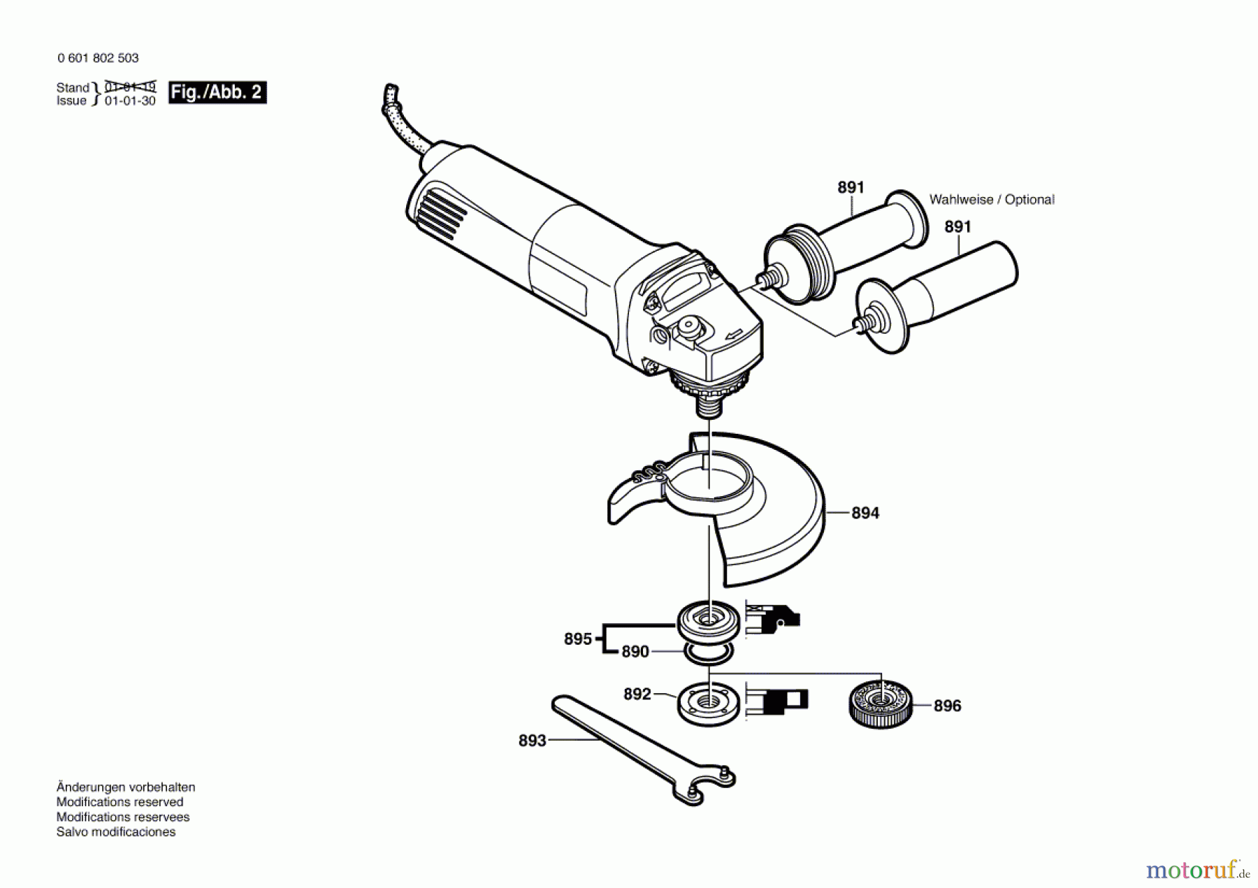  Bosch Werkzeug Winkelschleifer GWS 10-125 C Seite 2