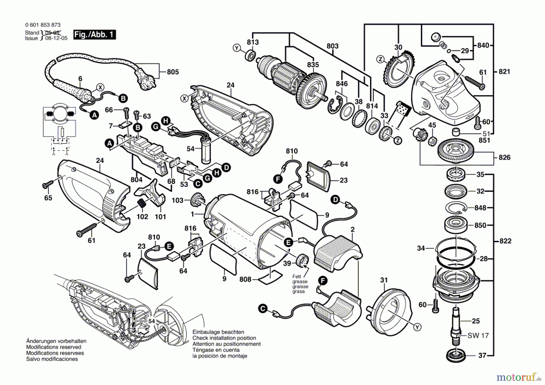  Bosch Werkzeug Winkelschleifer GWS 24-180 JB Seite 1
