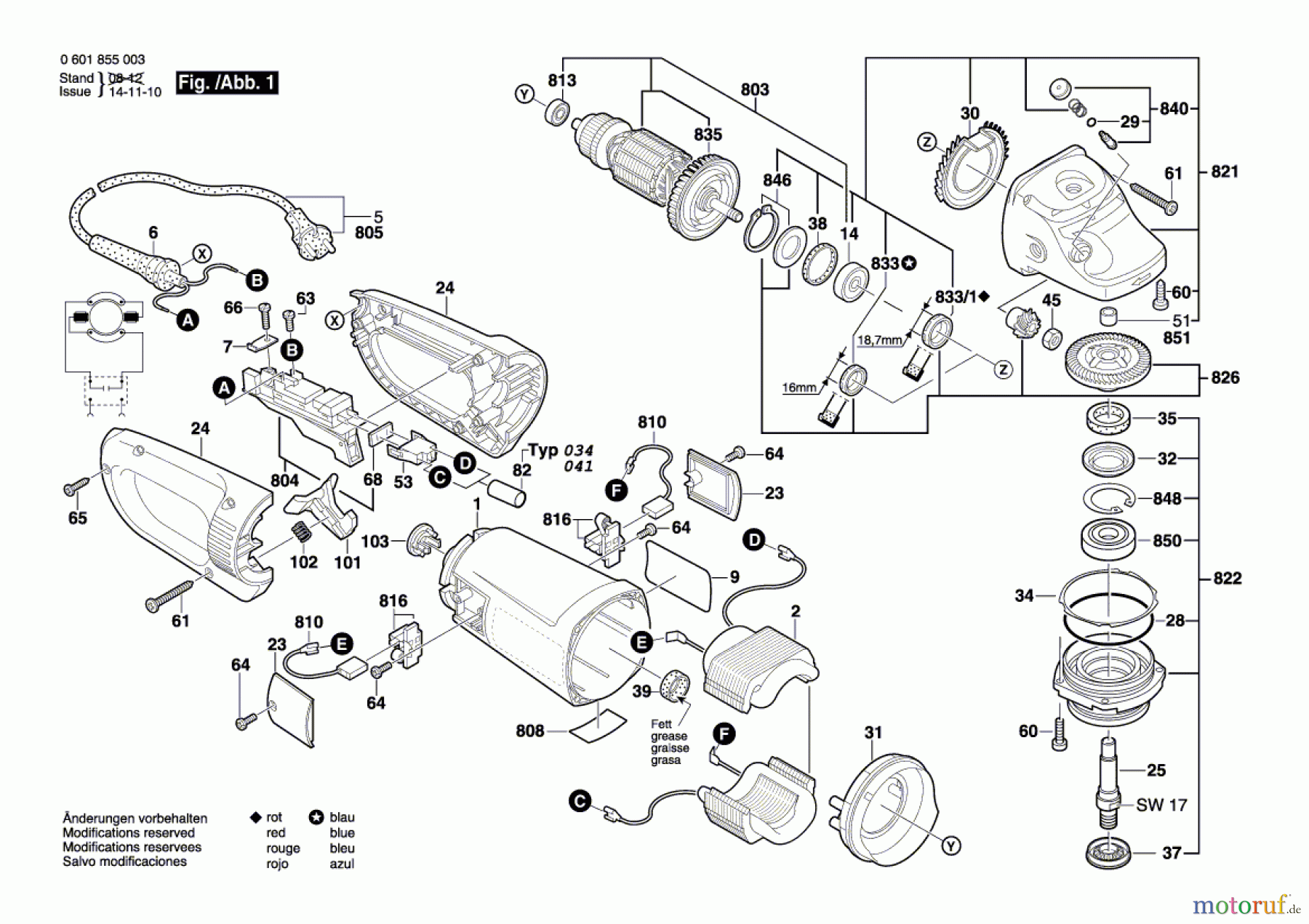  Bosch Werkzeug Winkelschleifer GWS 26-180 B Seite 1