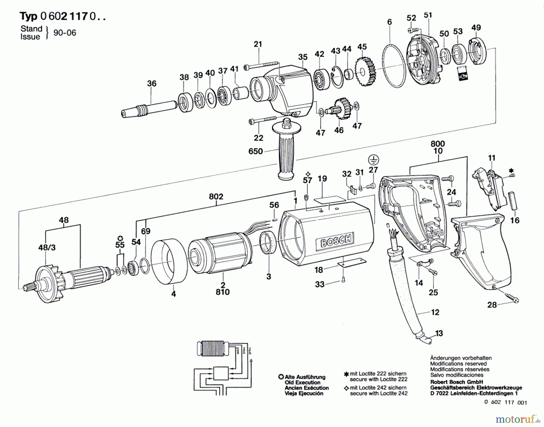  Bosch Werkzeug Bohrmaschine GR.65 Seite 1