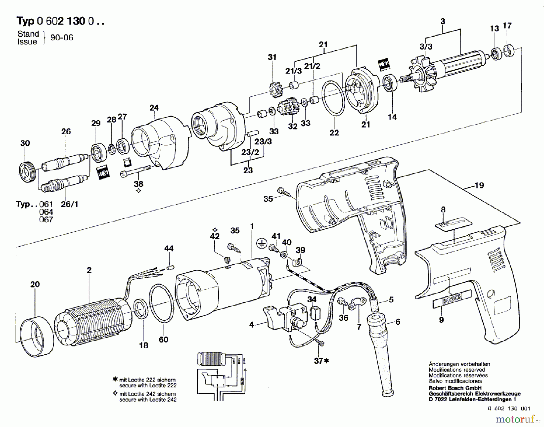  Bosch Werkzeug Hf-Bohrmaschine GR.57 Seite 1