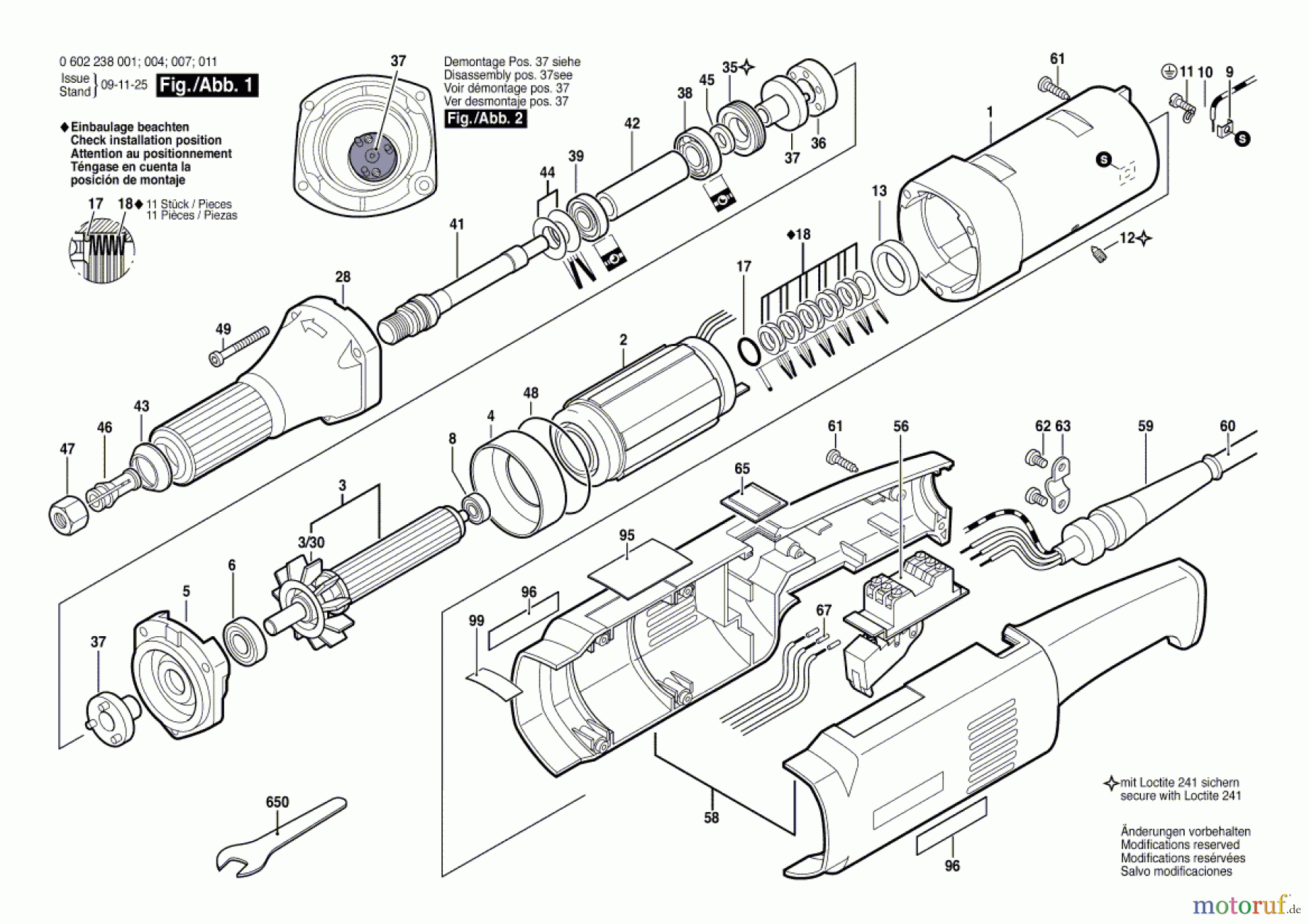  Bosch Werkzeug Hf-Geradschleifer ---- Seite 1