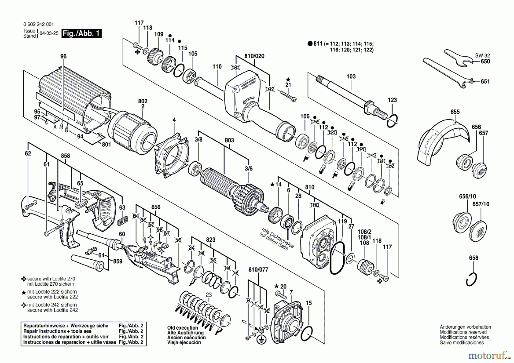  Bosch Werkzeug Hf-Geradschleifer 2 242 Seite 1