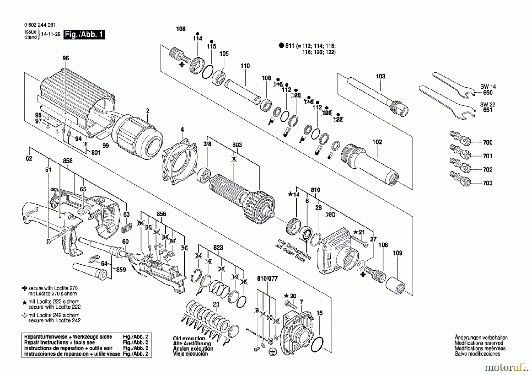  Bosch Werkzeug Hf-Geradschleifer ---- Seite 1