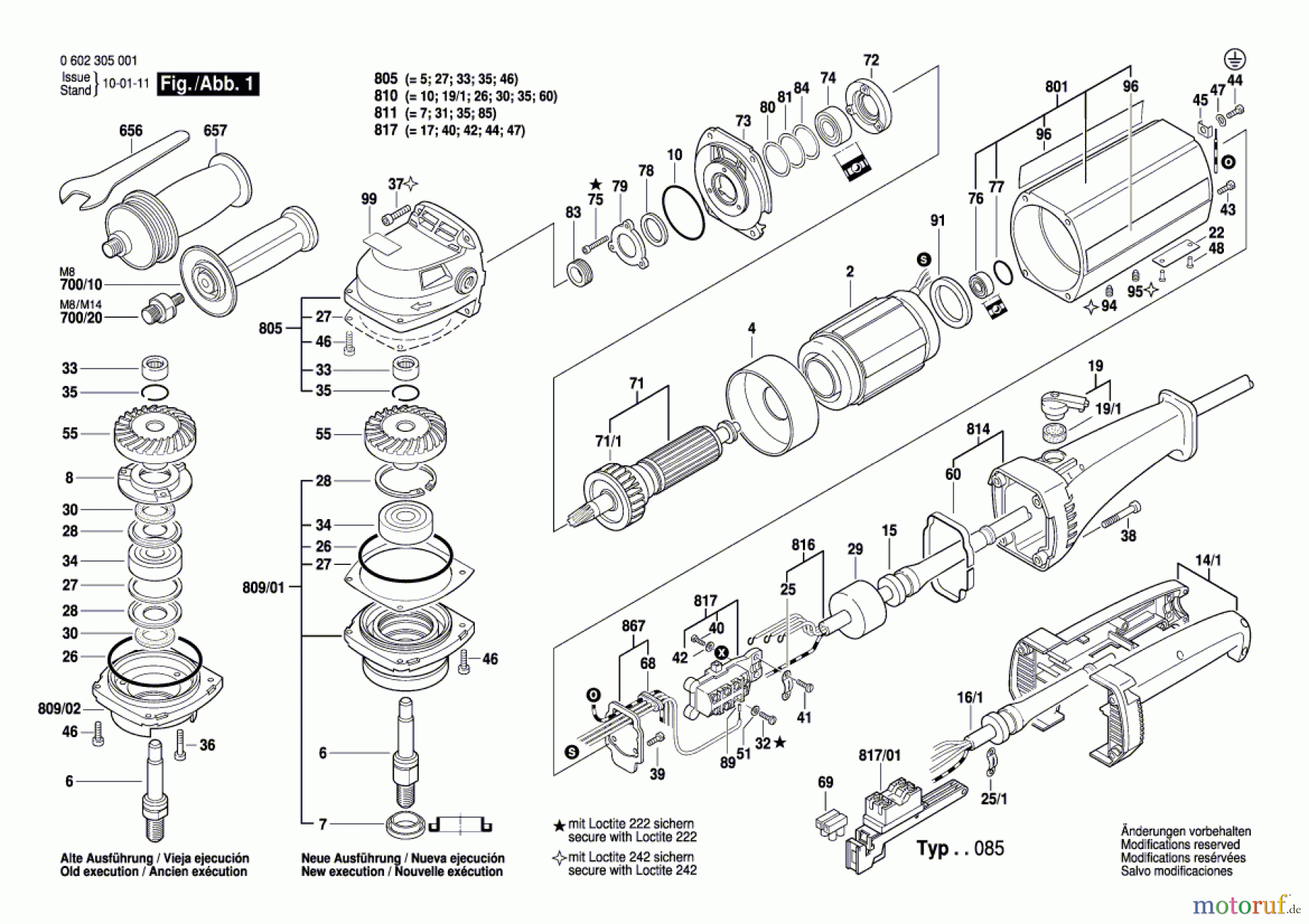  Bosch Werkzeug Winkelschleifer ---- Seite 1