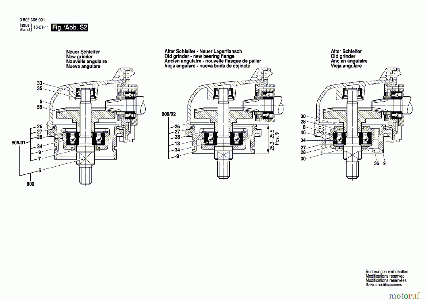  Bosch Werkzeug Winkelschleifer ---- Seite 2