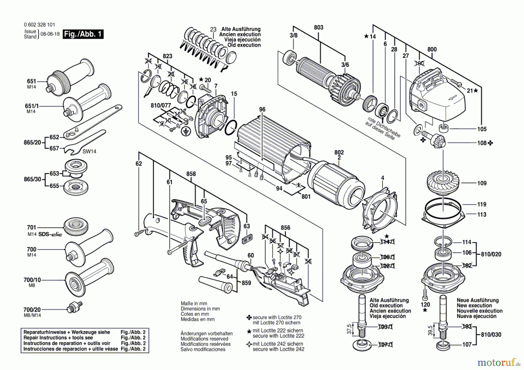  Bosch Werkzeug Hf-Winkelschleifer ---- Seite 1