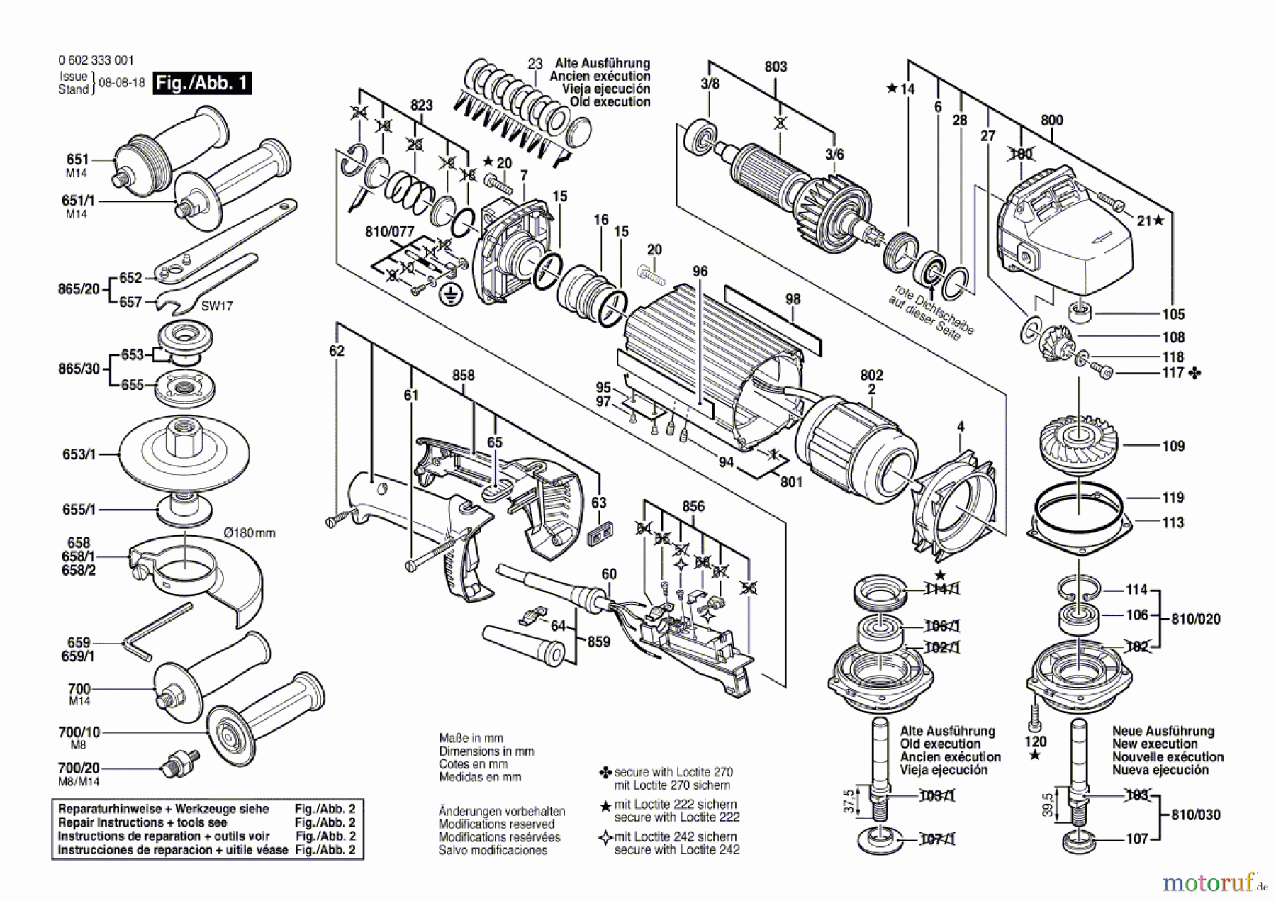  Bosch Werkzeug Hf-Winkelschleifer ---- Seite 1