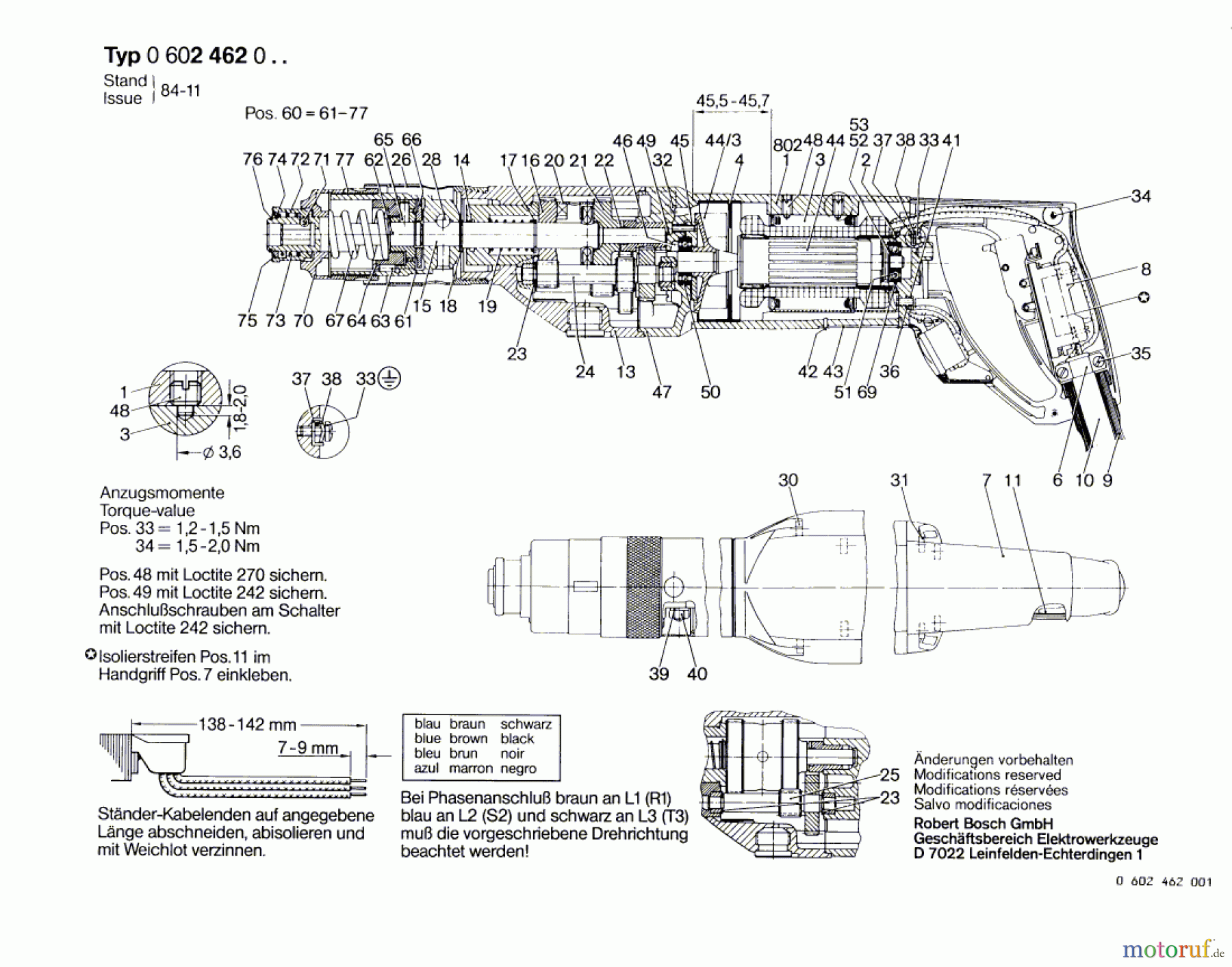  Bosch Werkzeug Hf-Gewindeschneider ---- Seite 1