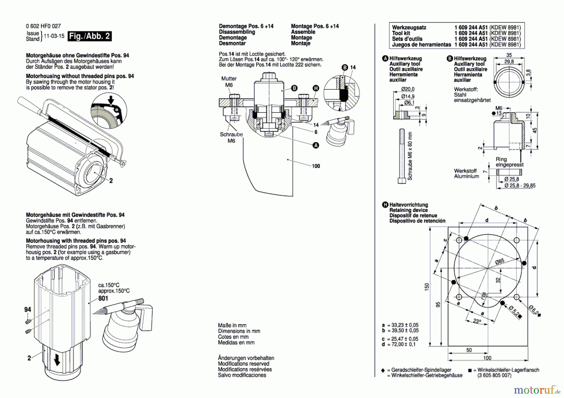  Bosch Werkzeug Winkelschleifer GR.810 Seite 2