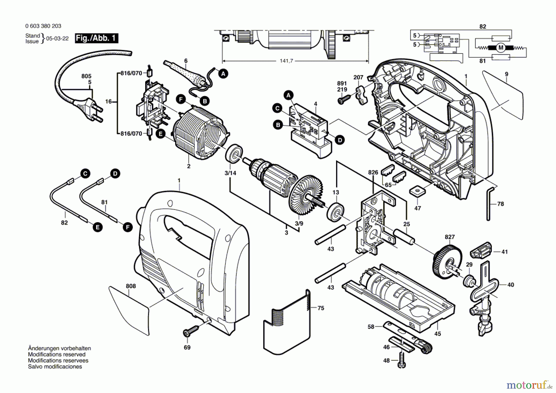  Bosch Werkzeug Stichsäge PST 650 Seite 1