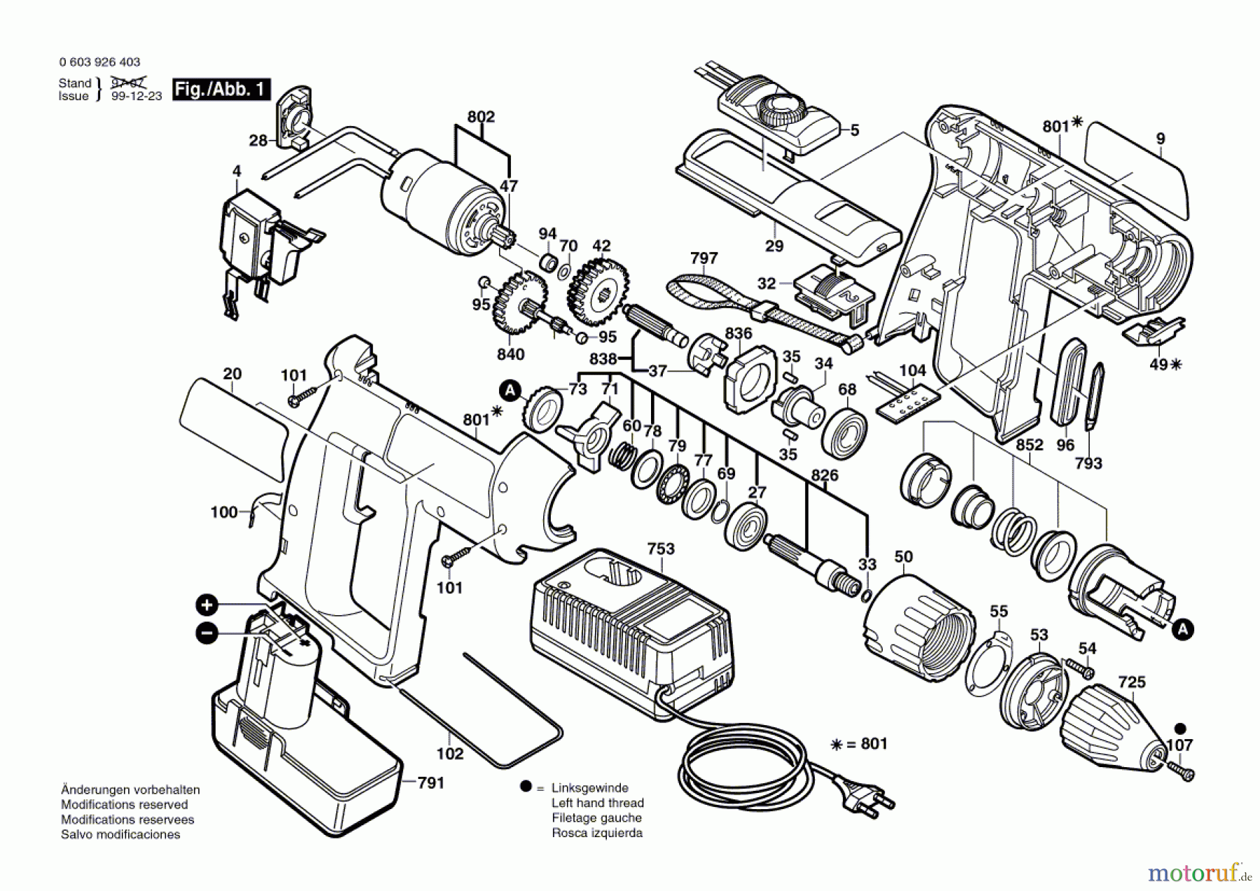 Bosch Akku Werkzeug Hw-Akkuschlagbohrmaschine PSB 9,6 VSP-2 Seite 1