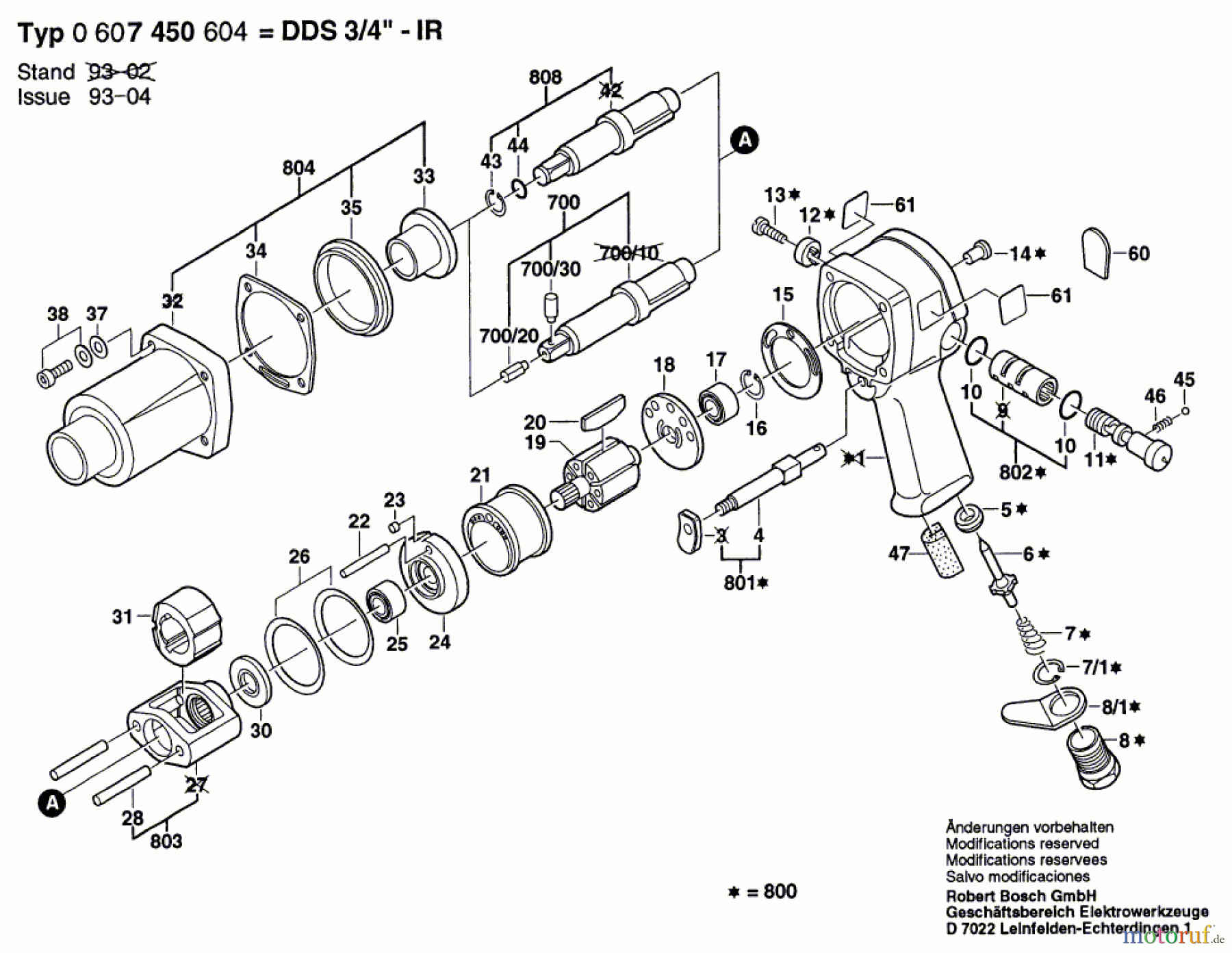  Bosch Werkzeug Schlagschrauber DDS 3/4