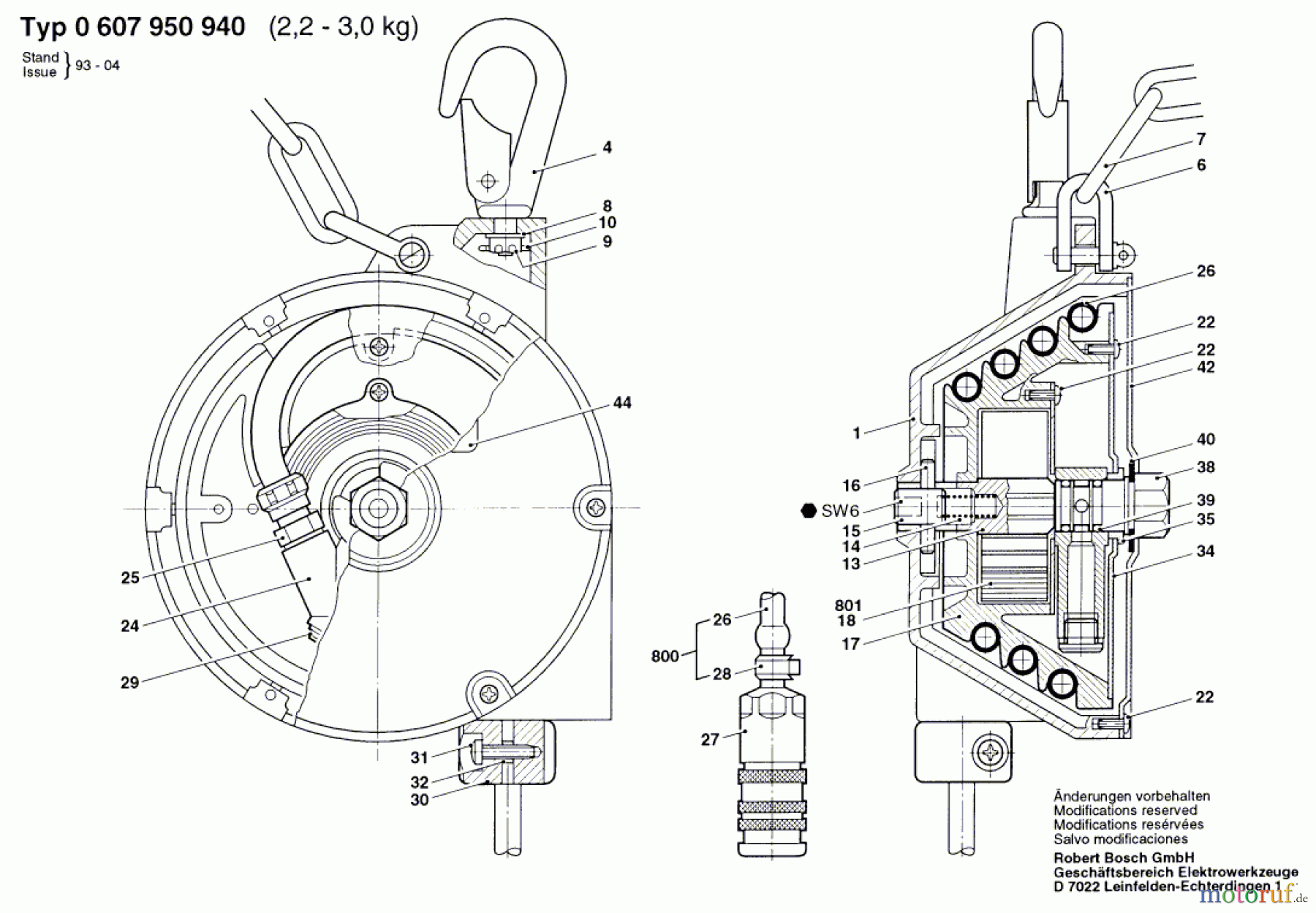  Bosch Werkzeug Federzug ---- Seite 1