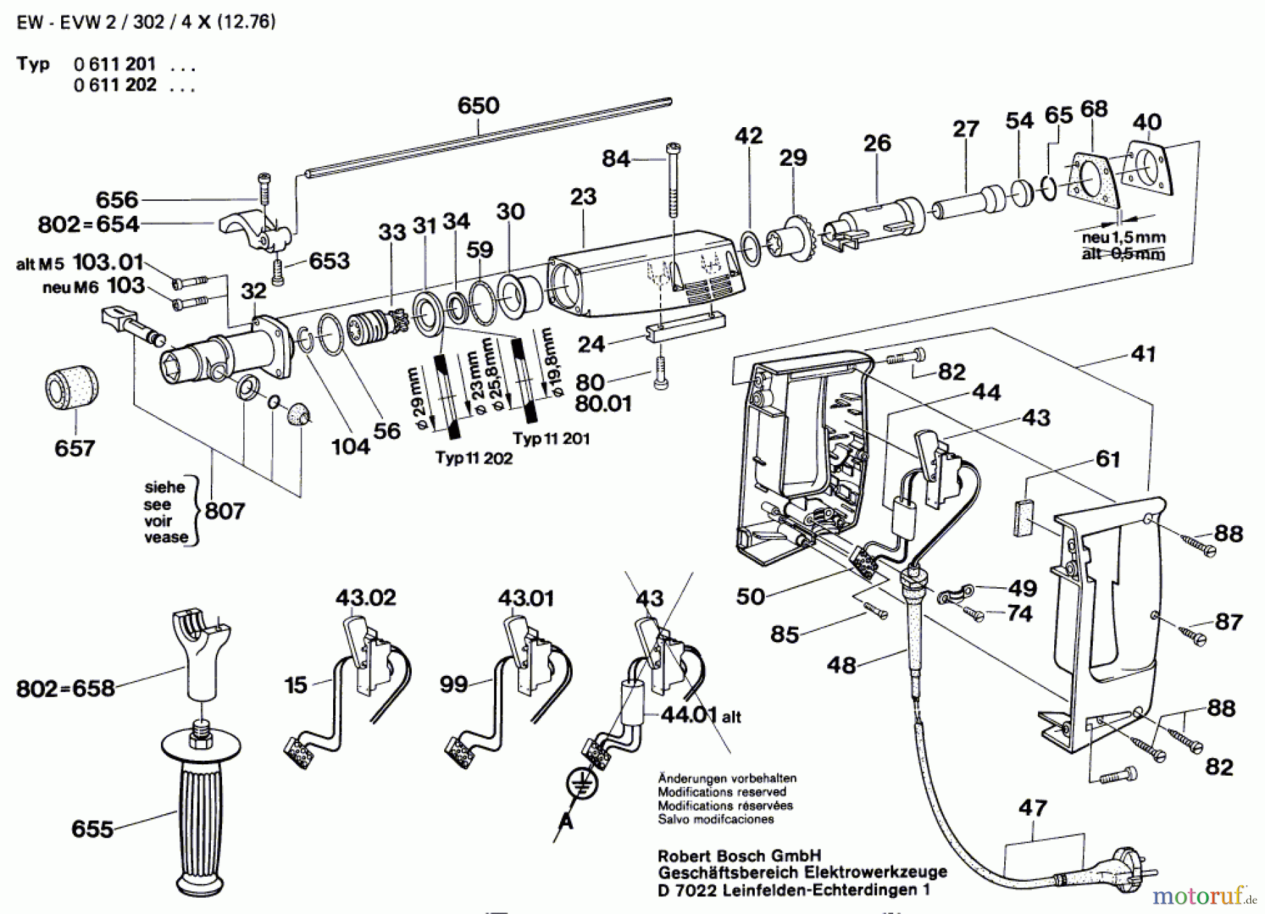  Bosch Werkzeug Bohrhammer ---- Seite 1