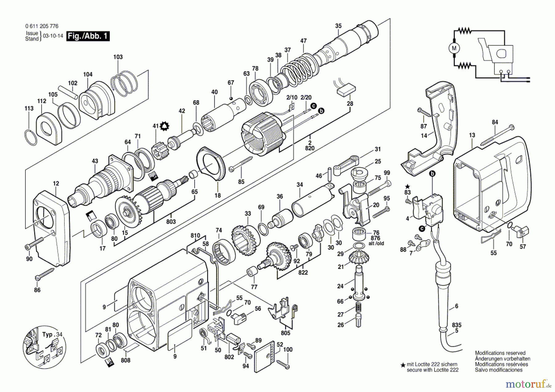  Bosch Werkzeug Bohrhammer 342 Seite 1