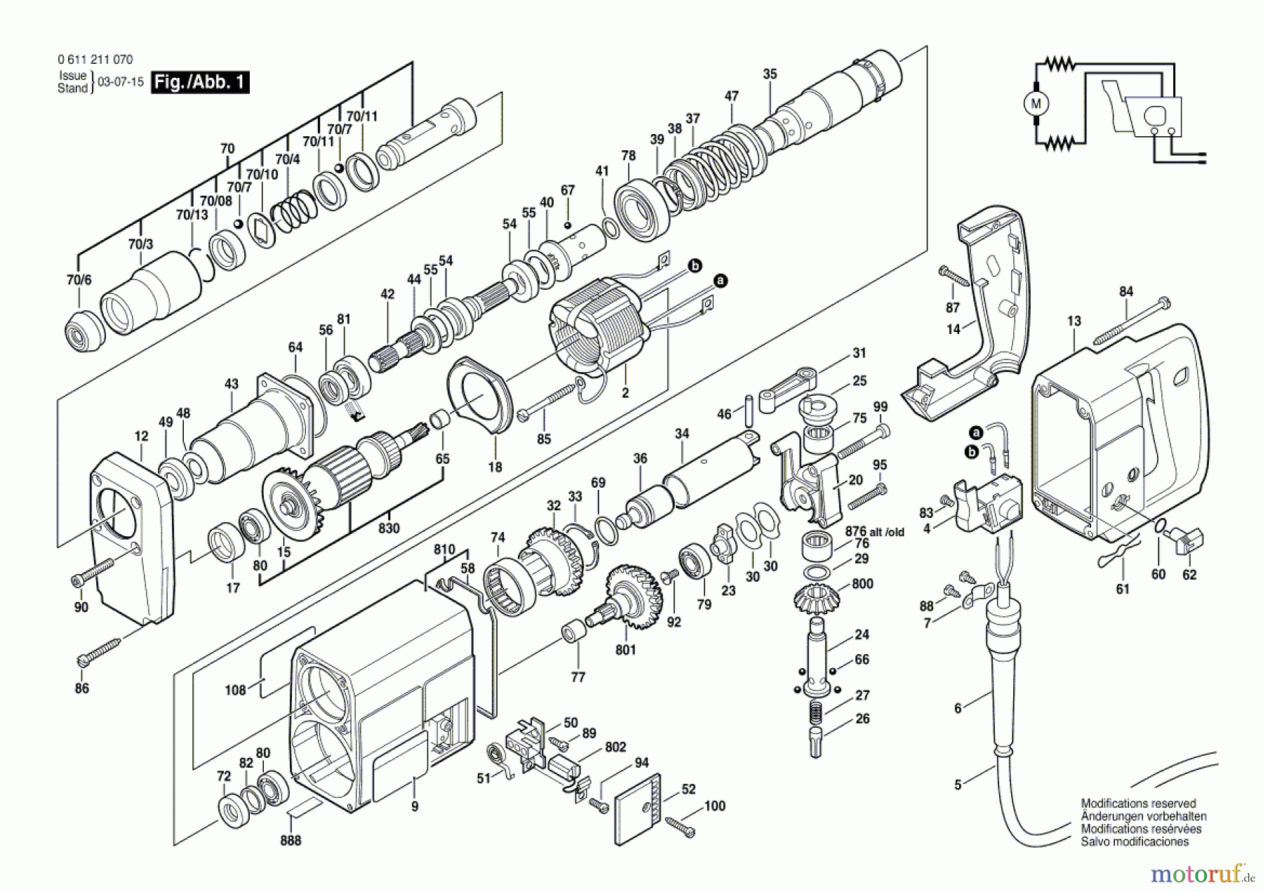 Bosch Werkzeug Bohrhammer 320 Seite 1