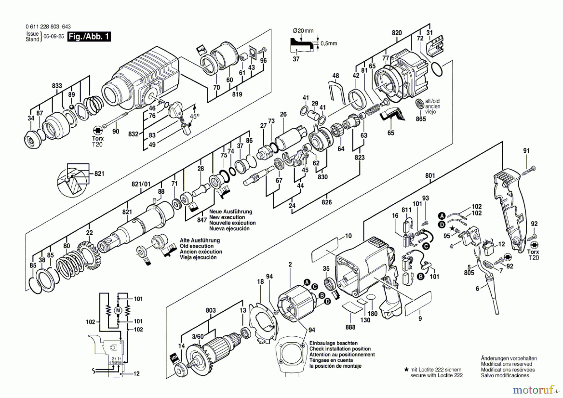  Bosch Werkzeug Bohrhammer GBH 2-24 DSE Seite 1