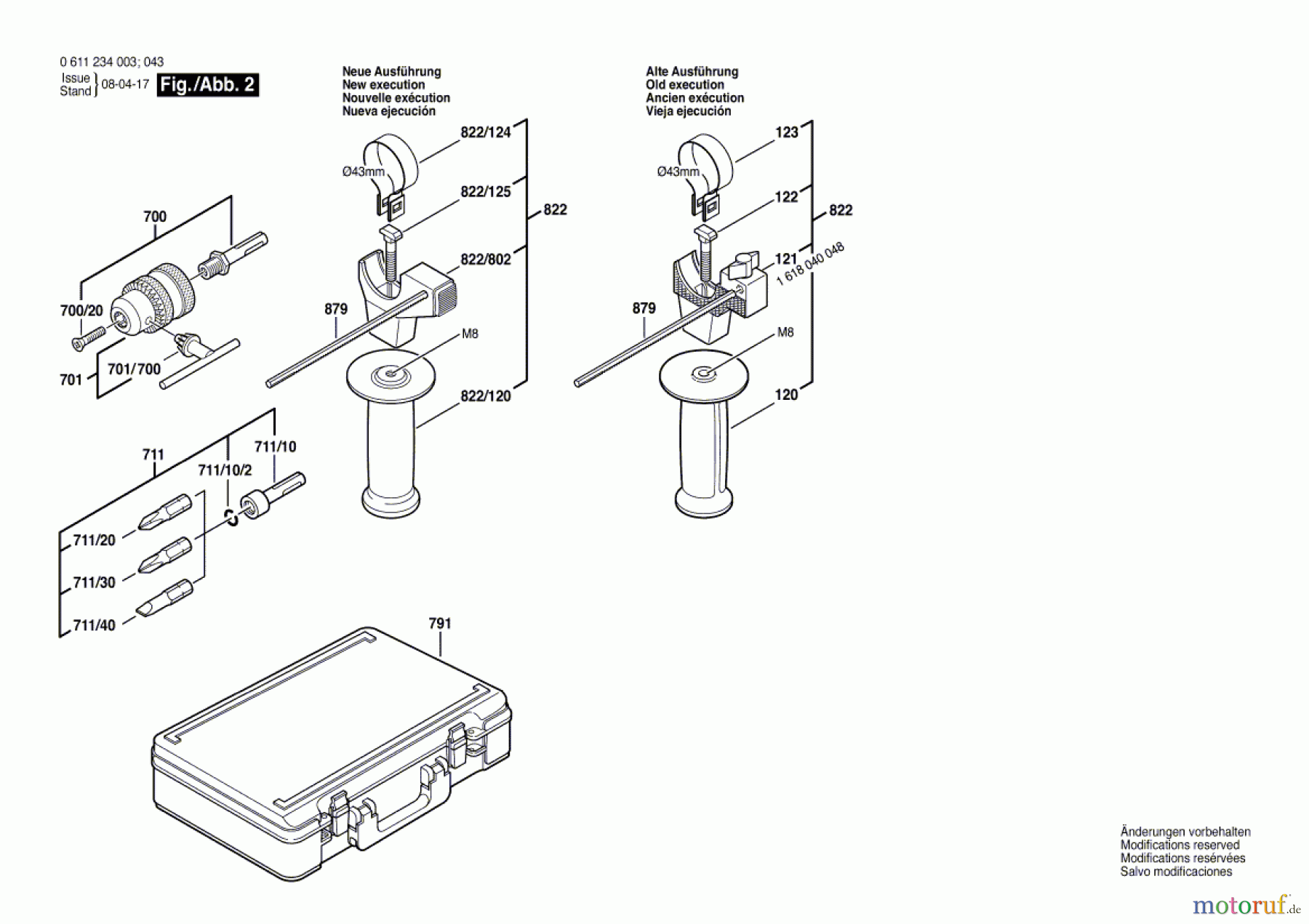  Bosch Werkzeug Bohrhammer GBH 2-20 S Seite 2