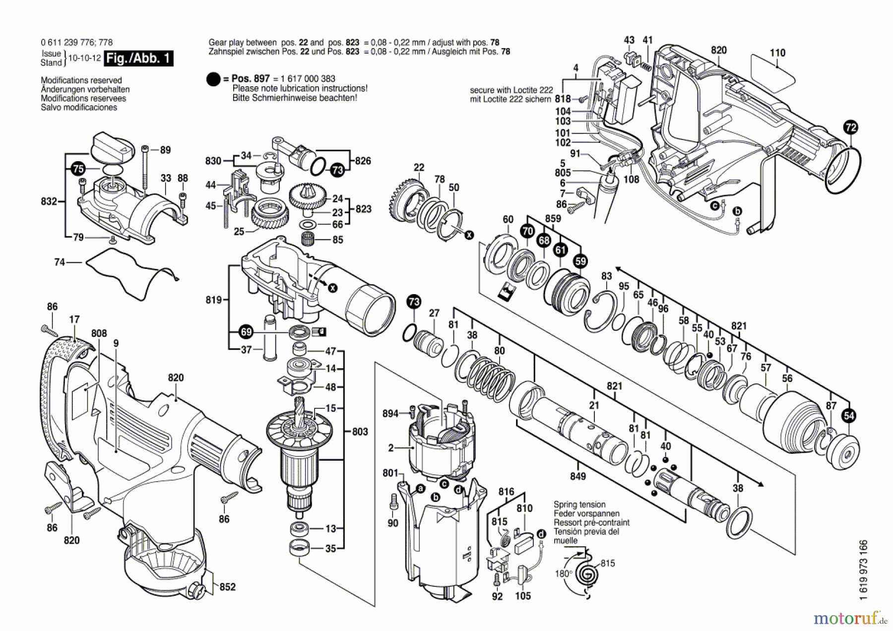 Bosch Werkzeug Bohrhammer GBH 3-28 E Seite 1