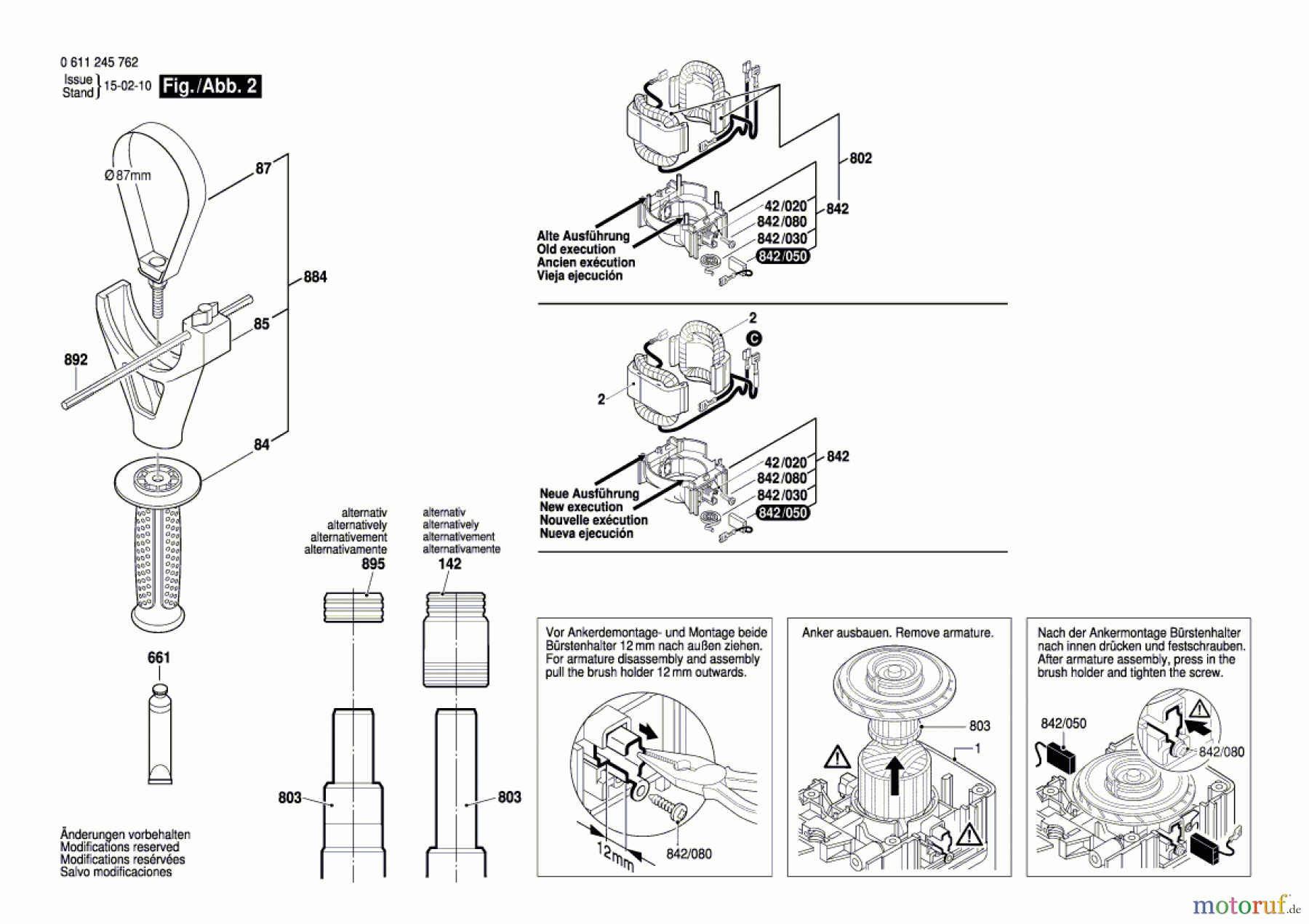  Bosch Werkzeug Bohrhammer BTI-BH 11-80 ME Seite 2
