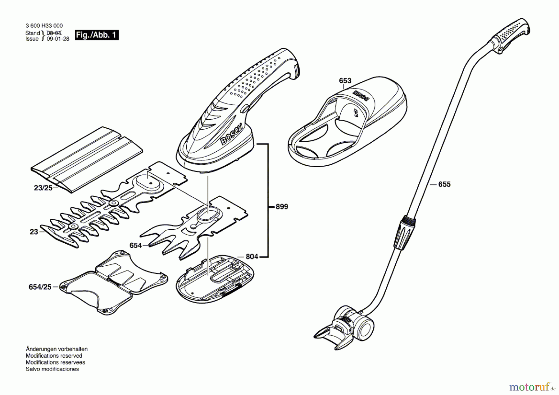  Bosch Gartengeräte Akku-Grasschere ISIO Seite 1